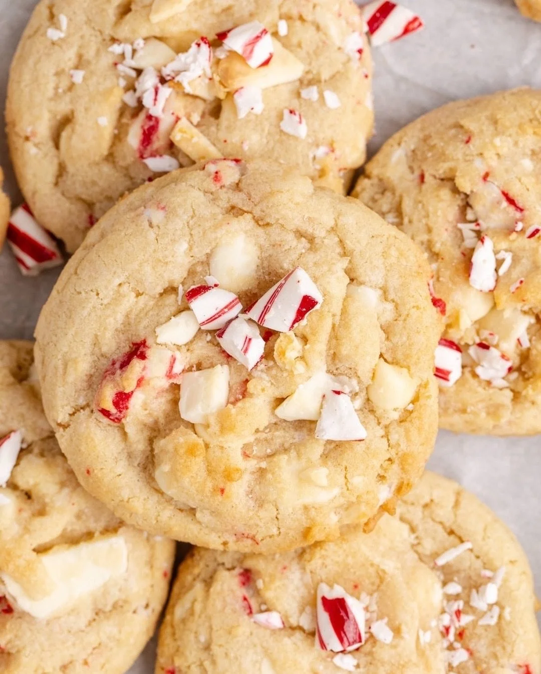 Now that it&rsquo;s officially December, we&rsquo;re all about festive baking and chocolate peppermint *everything*. These Peppermint Cookies are packed with white chocolate chunks and peppermint candy pieces &mdash; the perfect holiday treat to kick