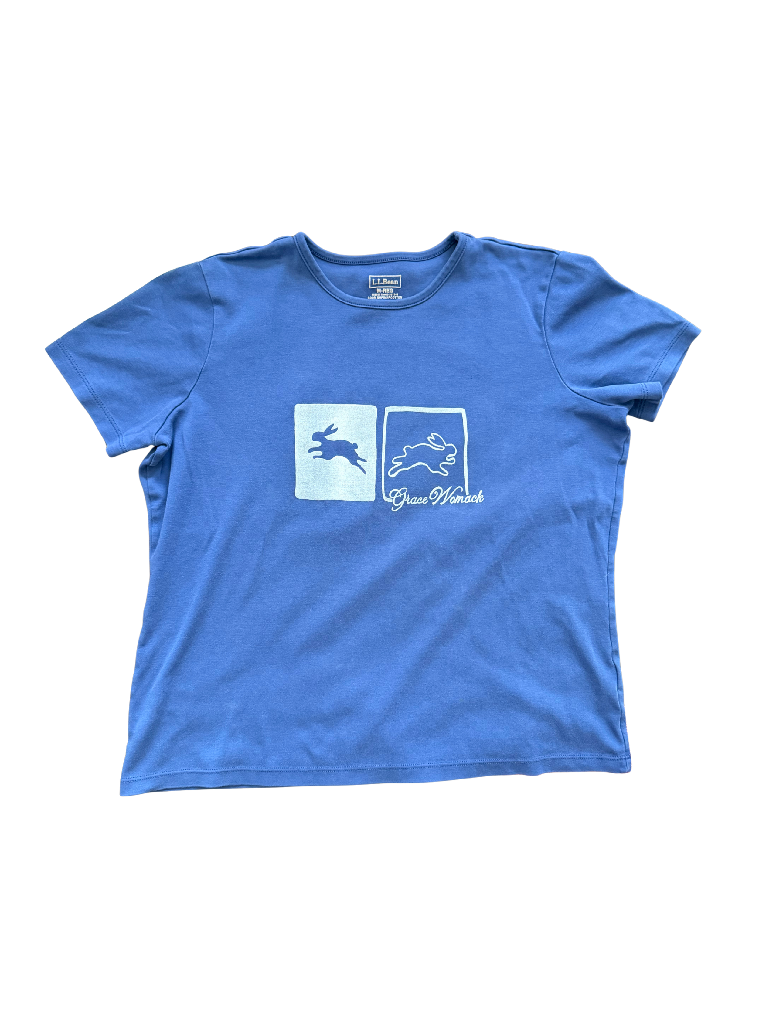 Navy Bunnies Baby Tee - M