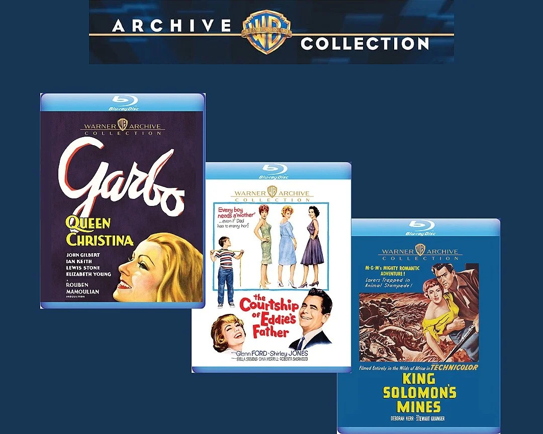Warner Archive May 2023 Blu-ray Reviews: Queen Christina, King Solomon’s Mines, &amp; The Courtship of Eddie’s Father