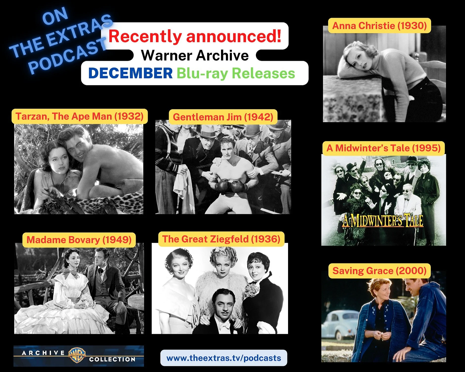 Warner Archive December Release Announcement