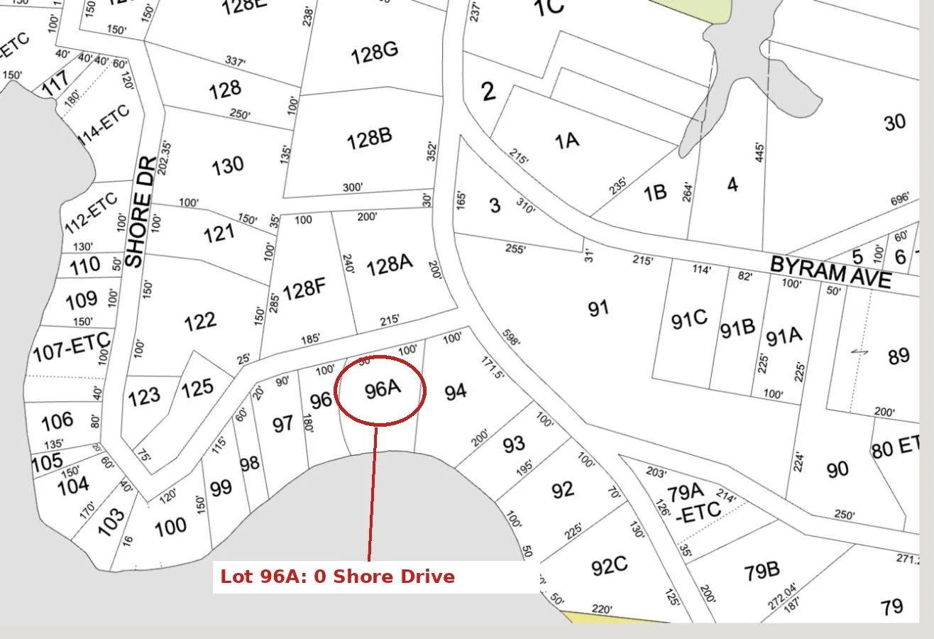 Freeport Tax Map 5 with Lot 96A circled, annotated by Balsam Realty