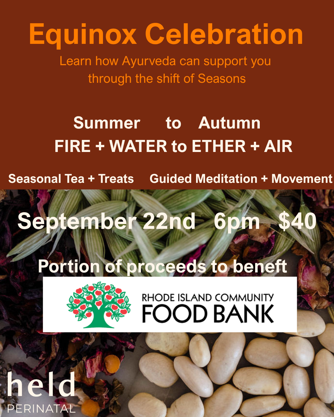 A Fall Equinox Gathering: Celebrating Autumn with the wisdom of Ayurveda