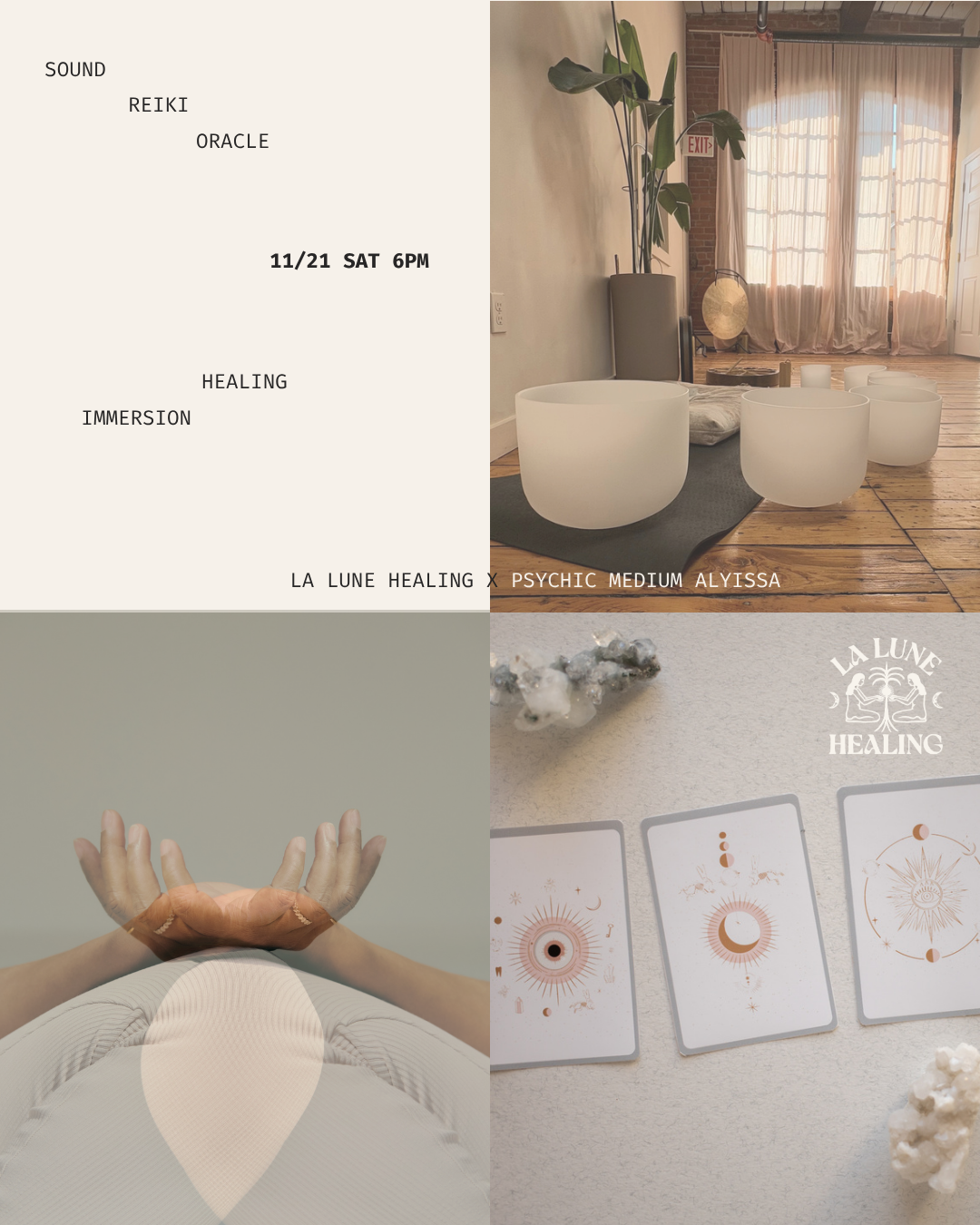 SOUND | REIKI | ORACLE: A Healing Immersion