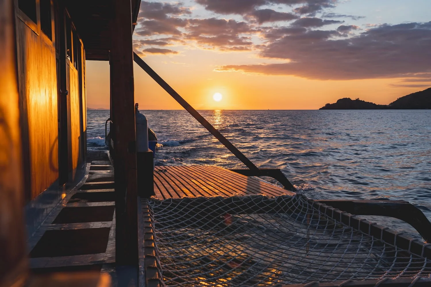 Net hammock on Capoeng Liveaboard