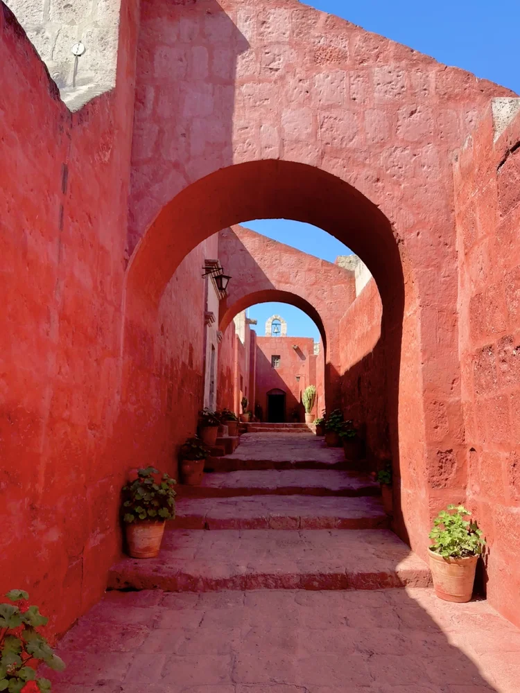 Arched stone passages, Peru