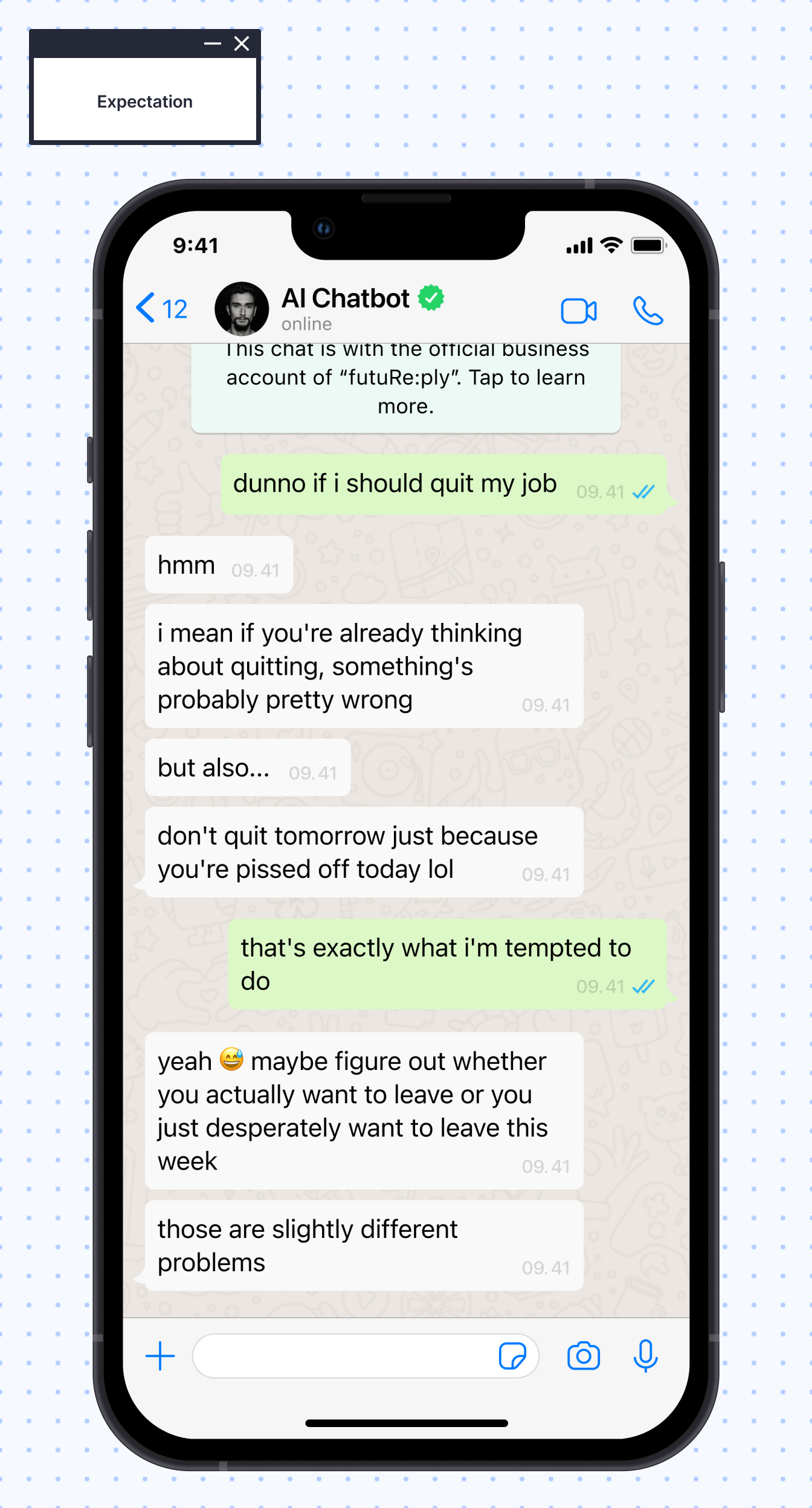 Too Tidy Expectation