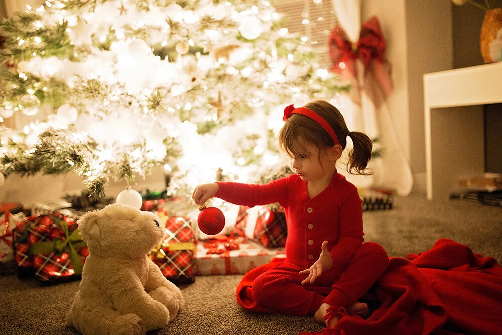 Christmas Trees and Toddlers | Denver Toddler Photographer