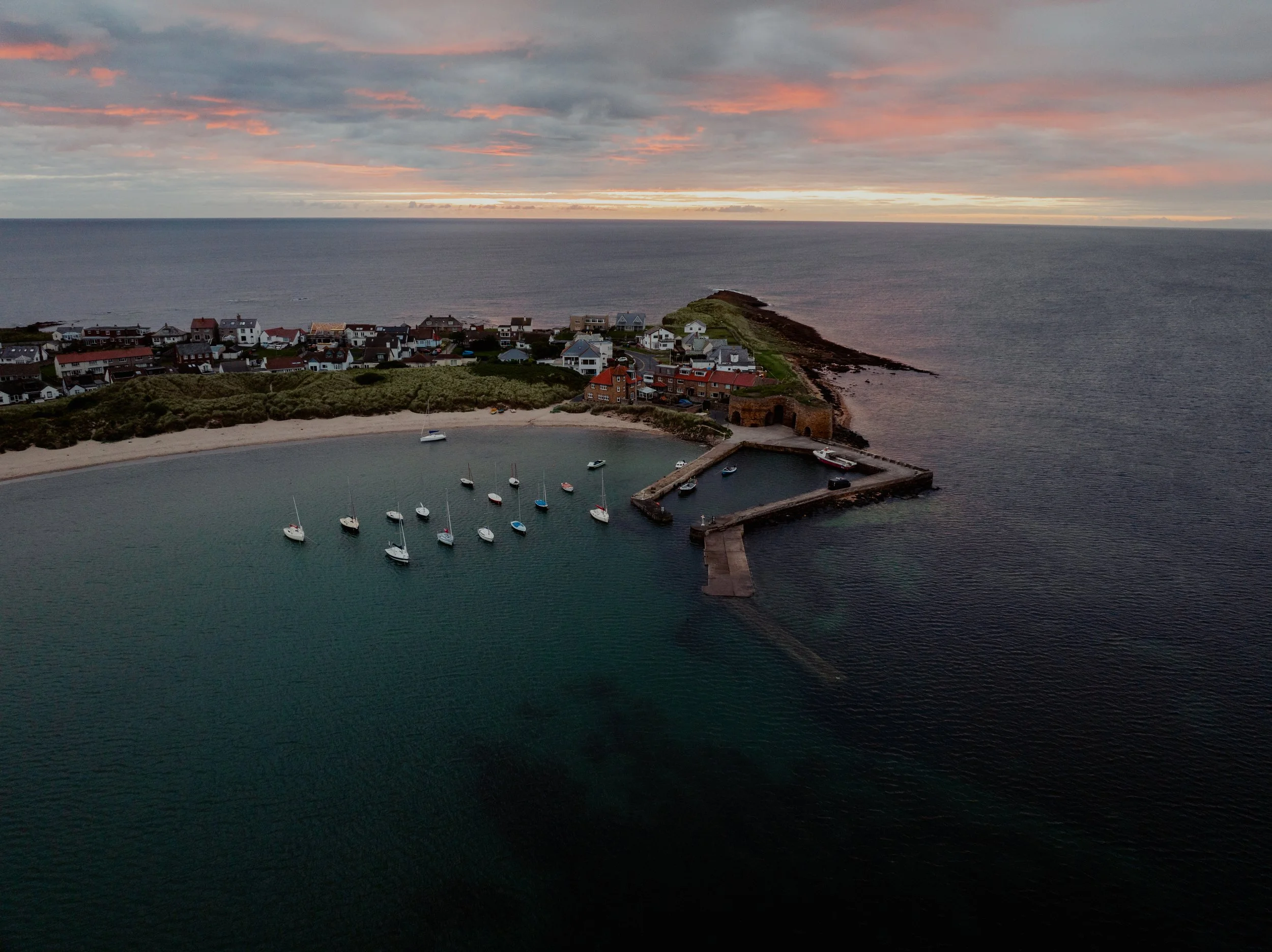 The only west-facing harbour on the east coast of England