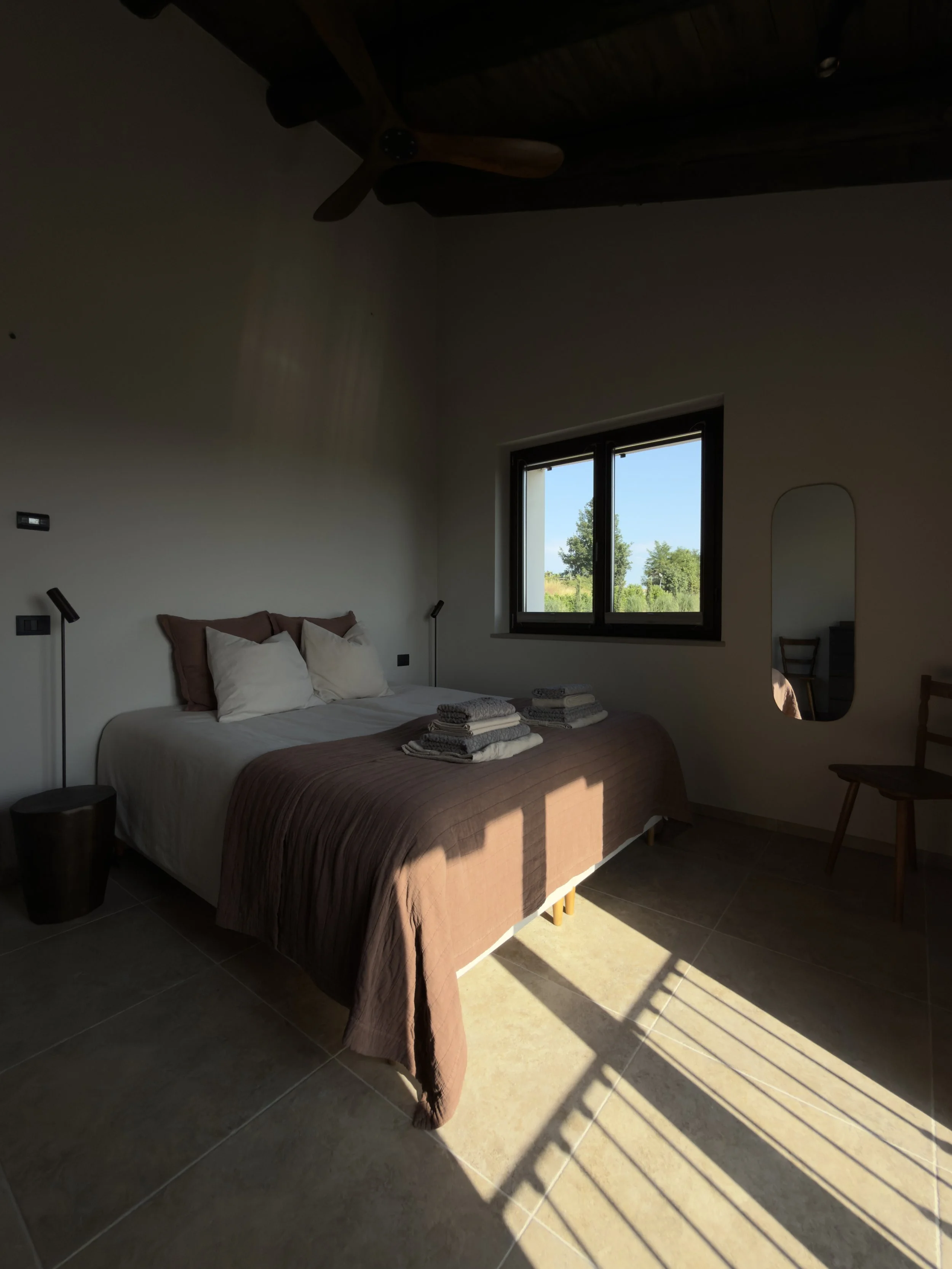 Room 3 facing southwest with pool and Alpview