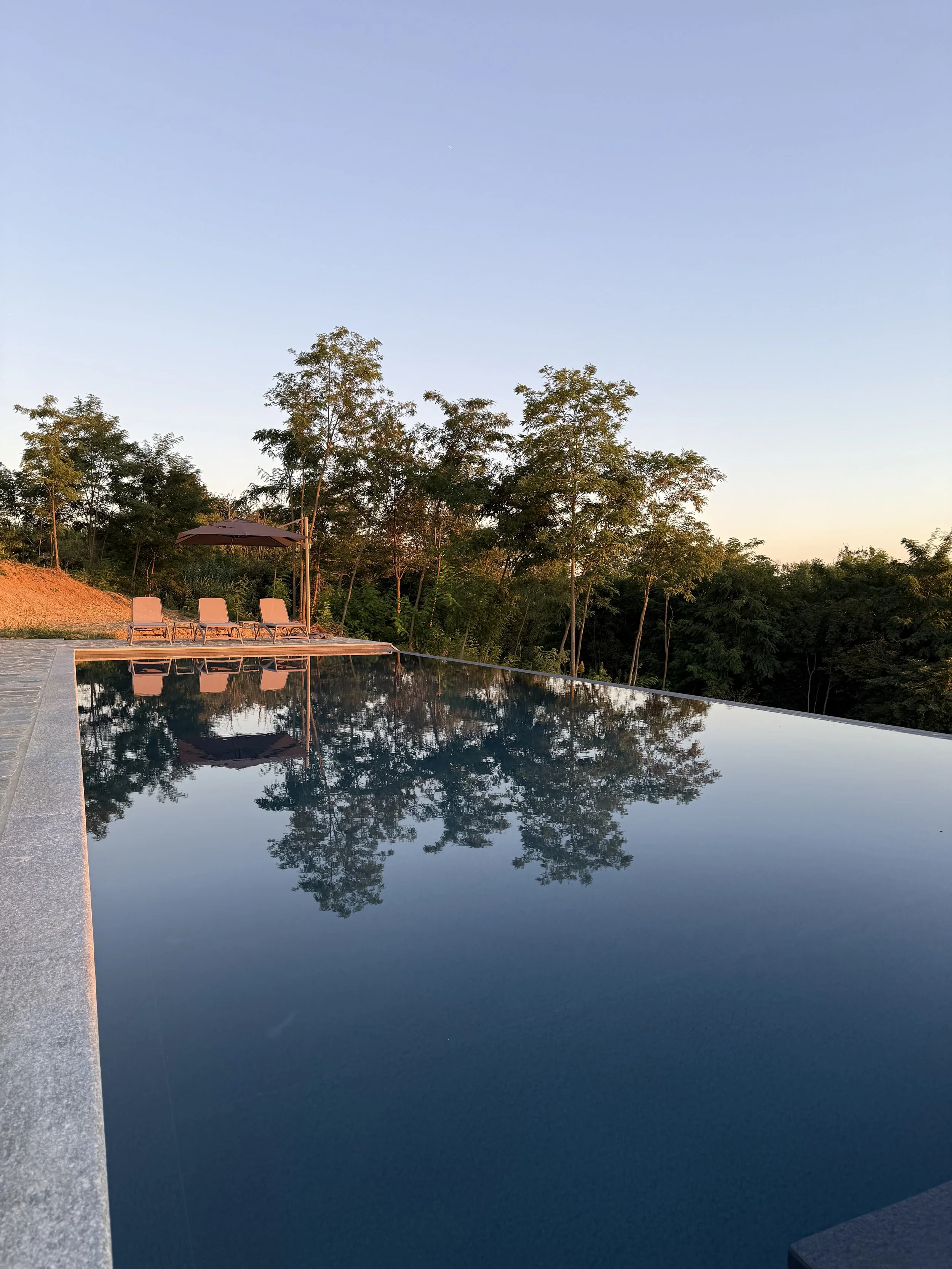 Infinity pool looking south