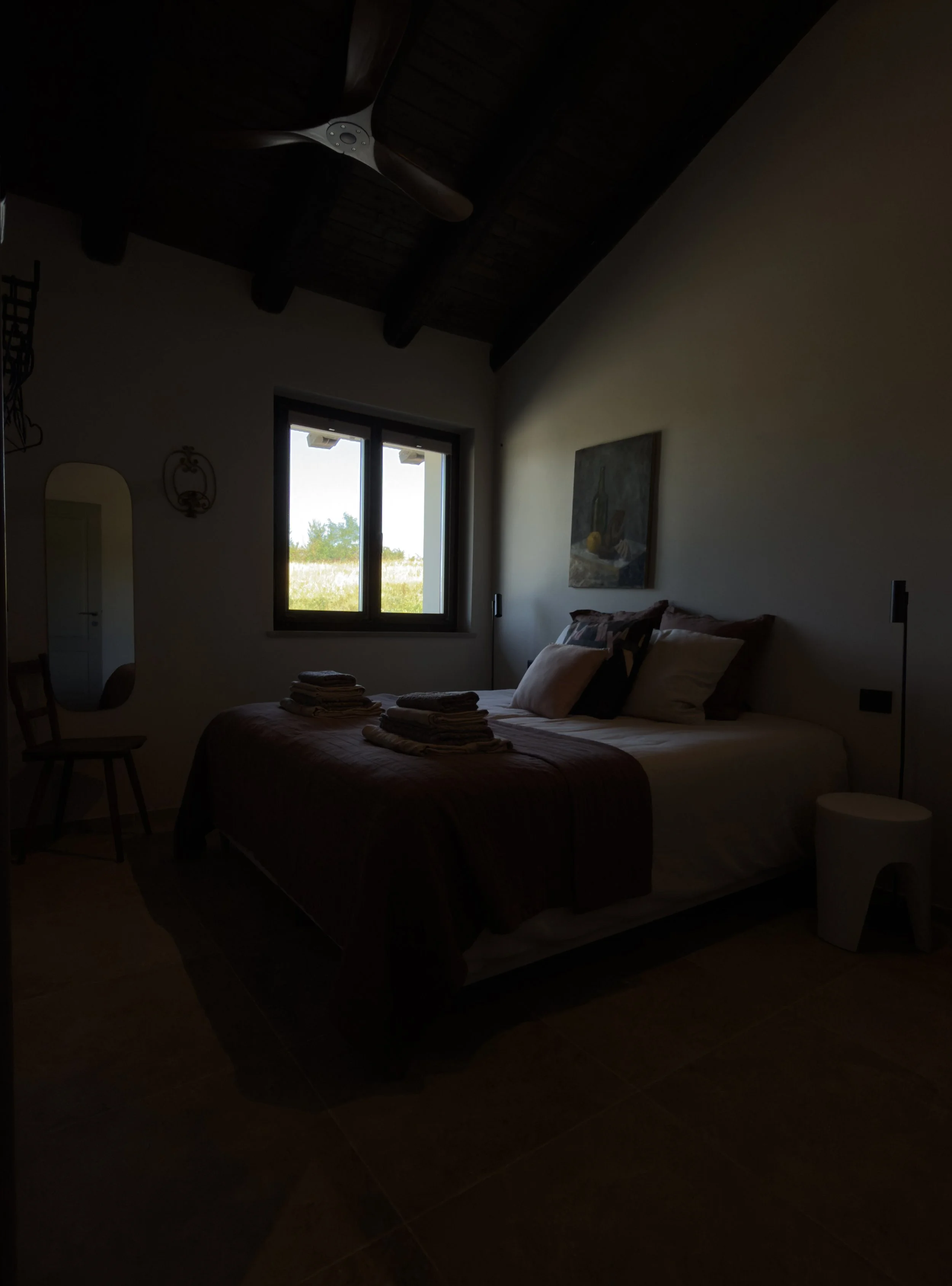 Room 5 facing east with sunrise and Alpview