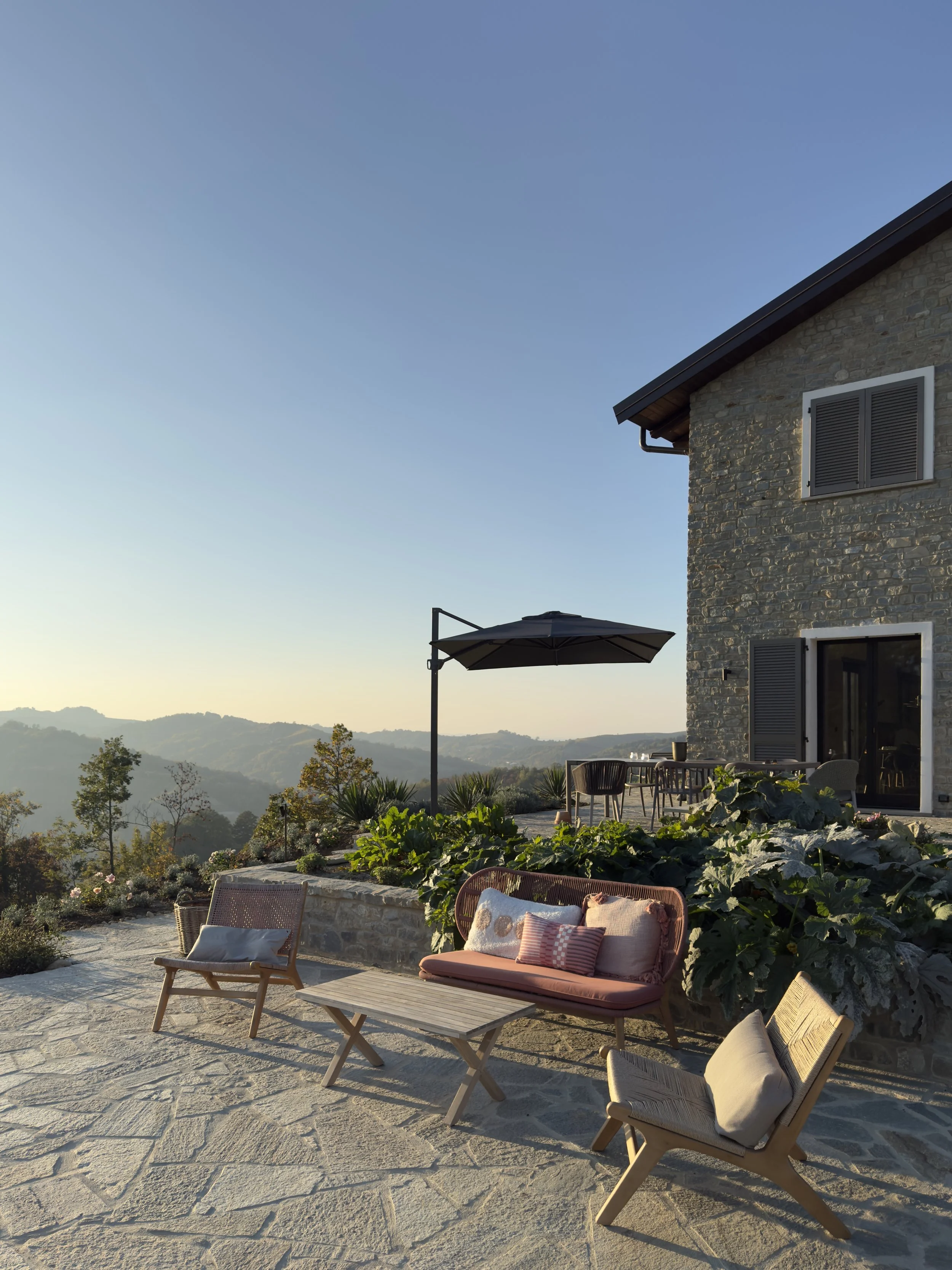 Aftenoon view of the Alps