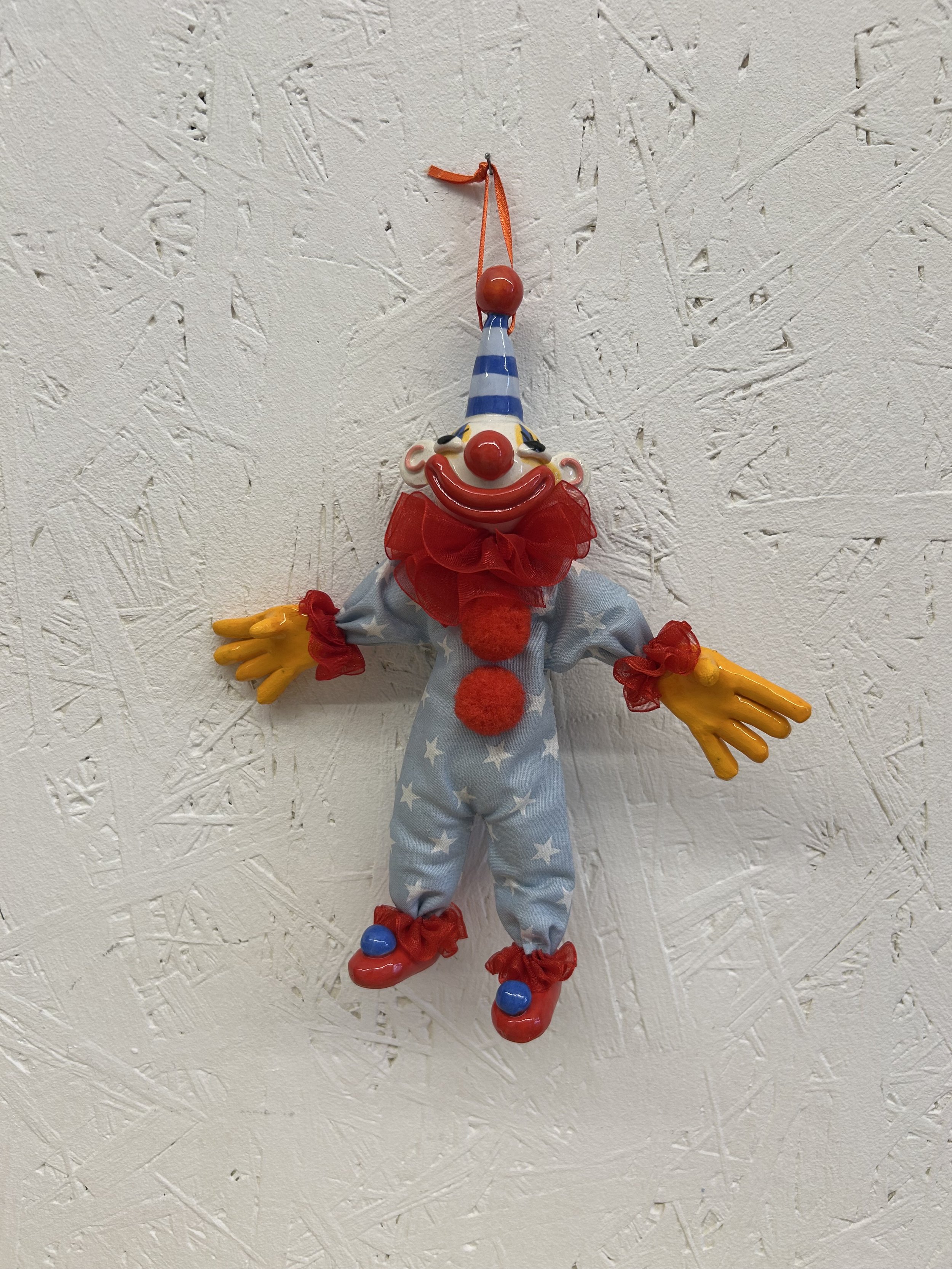 Blue star body clown ornament