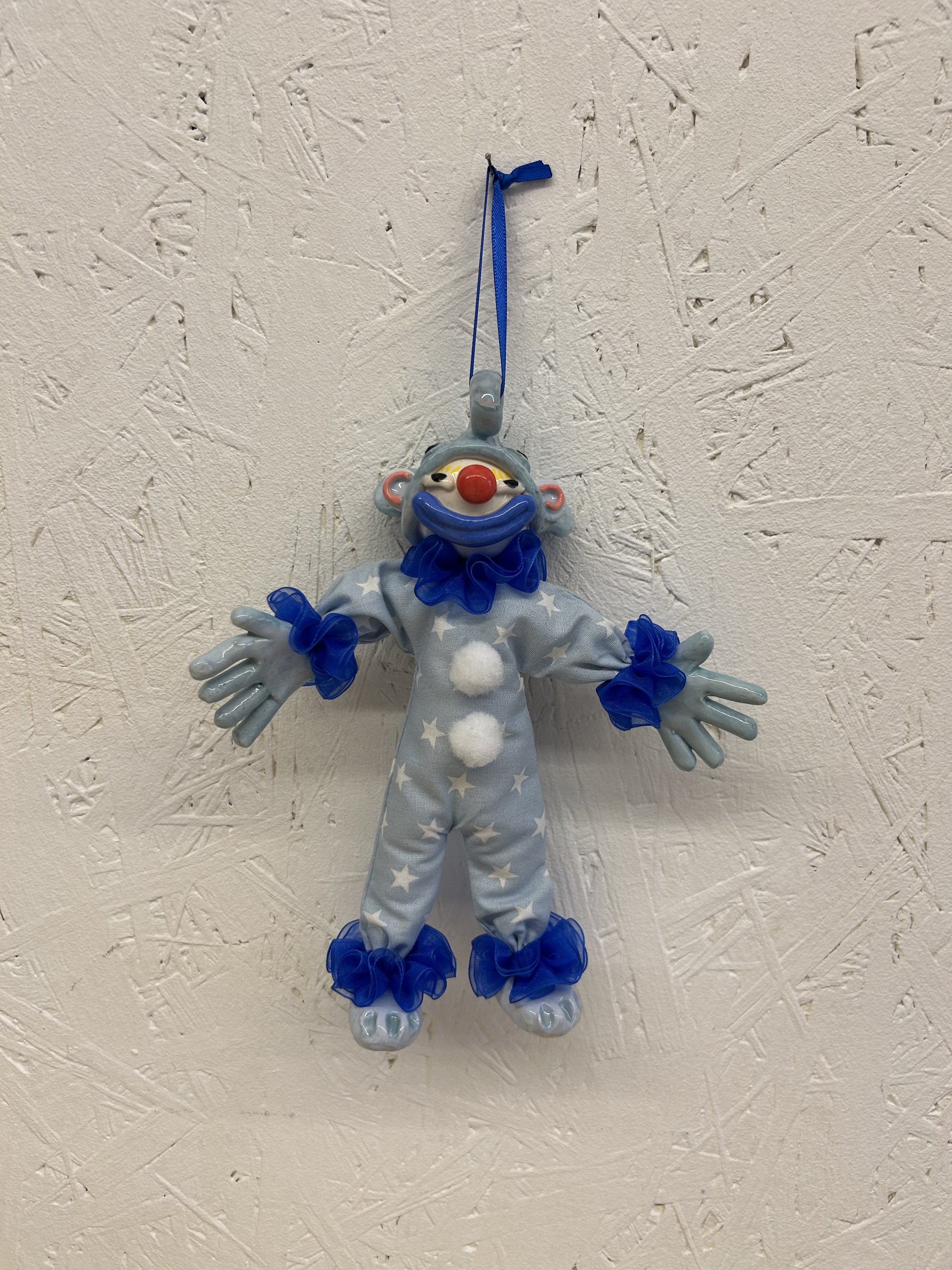 Elephant clown ornament