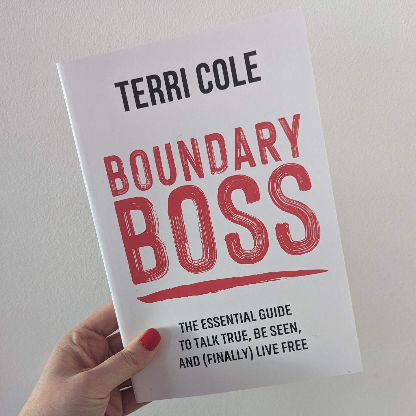 The word &quot;boss&quot; is a bit of an ick for me 😬
I'm not a fan of it in any context BUT...

I attended a virtual boundary-setting workshop with Terri Cole recently &amp; I had bought her book within 10 minutes of her speaking 😅

I'm working my