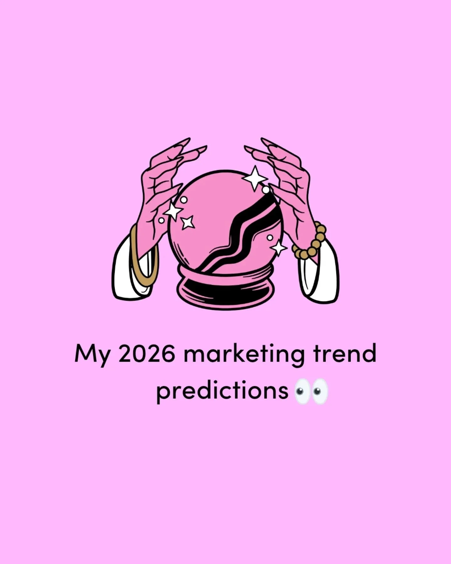 Mapping out your 2026 marketing strategy? 📝
Here are some of my predictions for what will be 'in' and 'out' this year 👀 

What am I missing?....
.
.
.
#marketingstrategy #marketingtrends #marketingtools