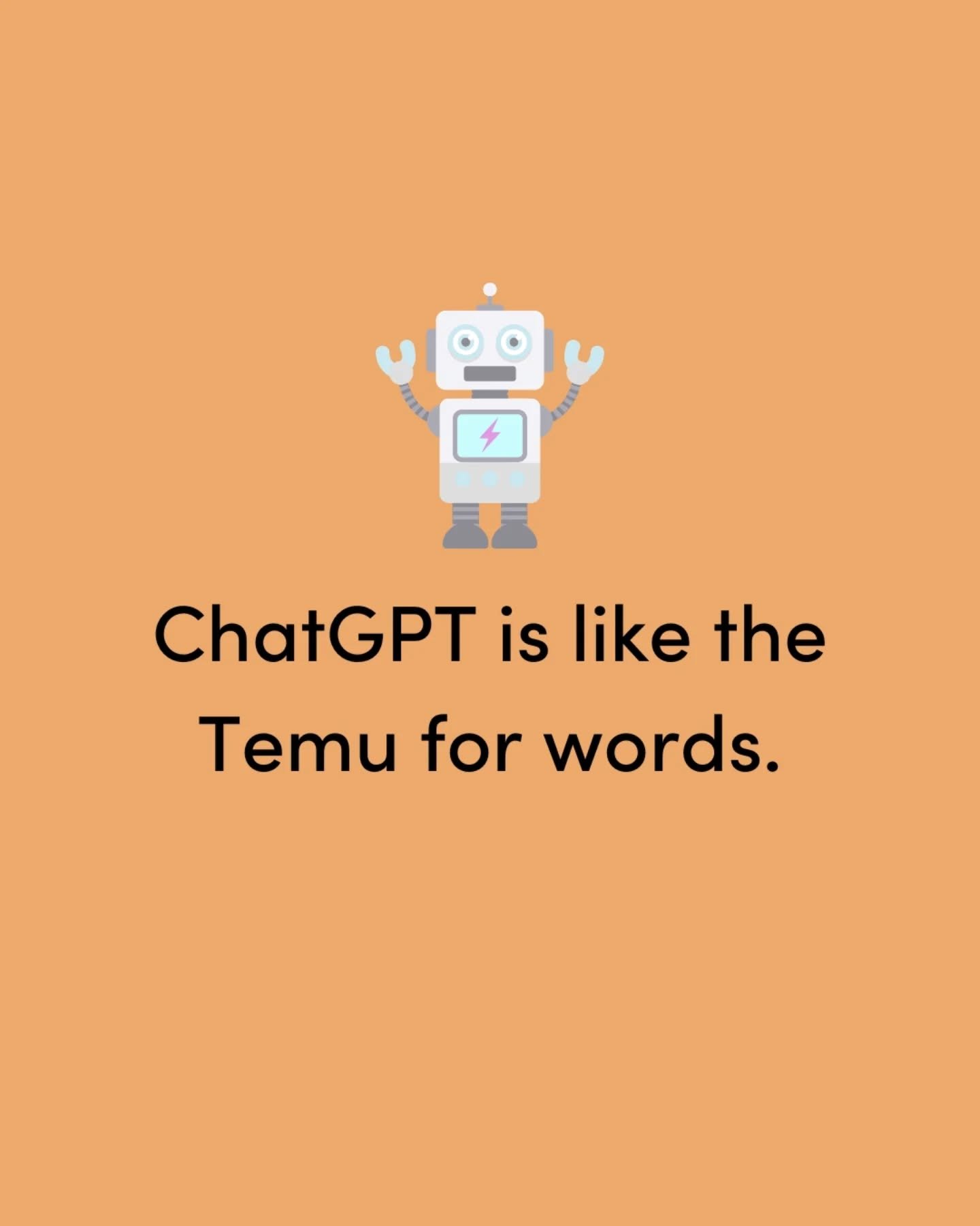 Quick. Cheap. Looks grand at first glance.
But then you read it again....

👀👀👀

It&rsquo;s a bit&hellip; off.
A bit...generic.
A bit like it could belong to absolutely anyone.
(Because it does! 👀😳)

You start noticing the same words &amp; phrase