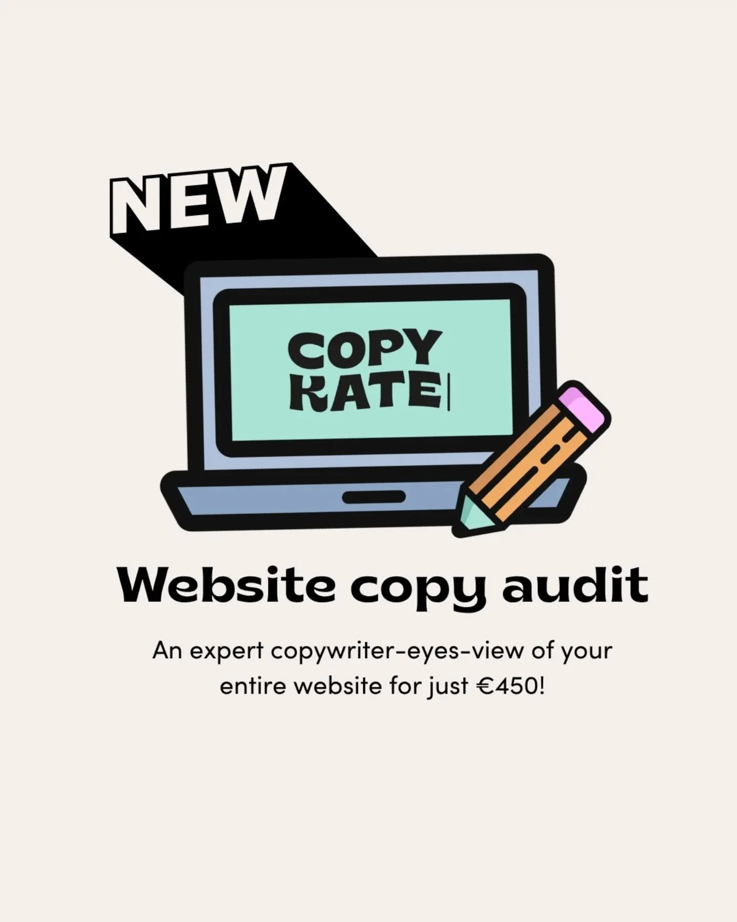 Since 2019, I&rsquo;ve helped countless businesses worldwide improve their website with words that work.

So, you might say I know a thing or two about what makes a great website, and a not-so-great one 😎

If you&rsquo;re not ready to commit to a fu