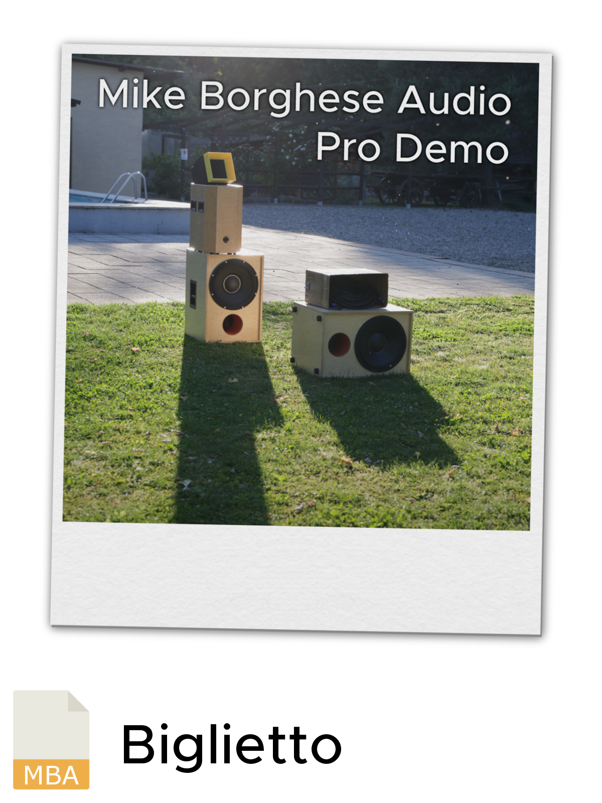 Biglietto "Demo PA"