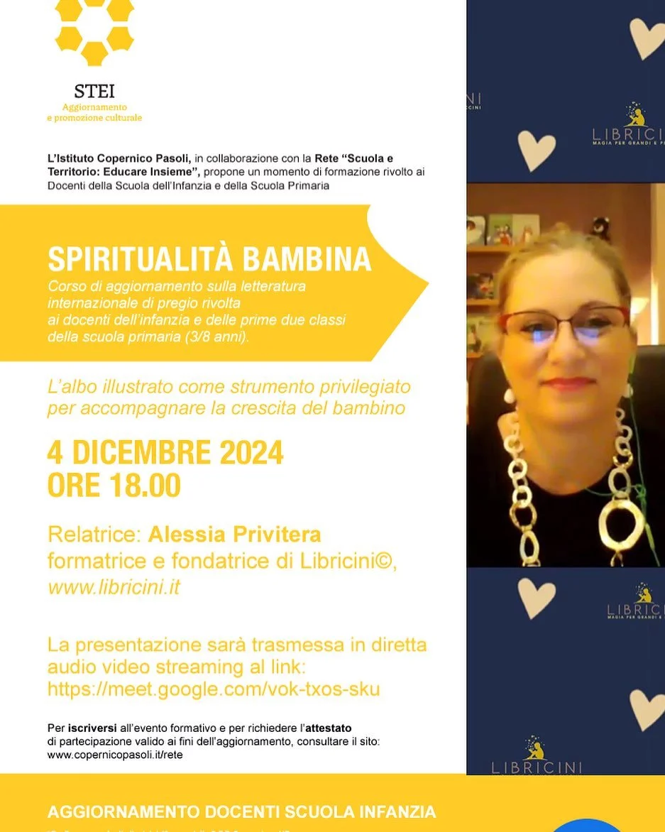 Appuntamento online gratuito con @libricini a cura di  @rete_scuola_e_territorio ❤️
Grafica a cura degli alievi del 4&deg; anno della S.F.P. Canossiana VR - Grazie 🙏🏻

Per iscriversi e richiedere l&rsquo;attestato valido ai fini dell&rsquo;aggiorna