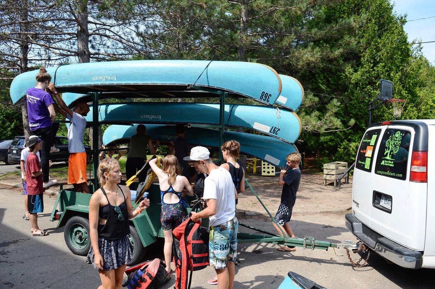 Organised canoe expedition