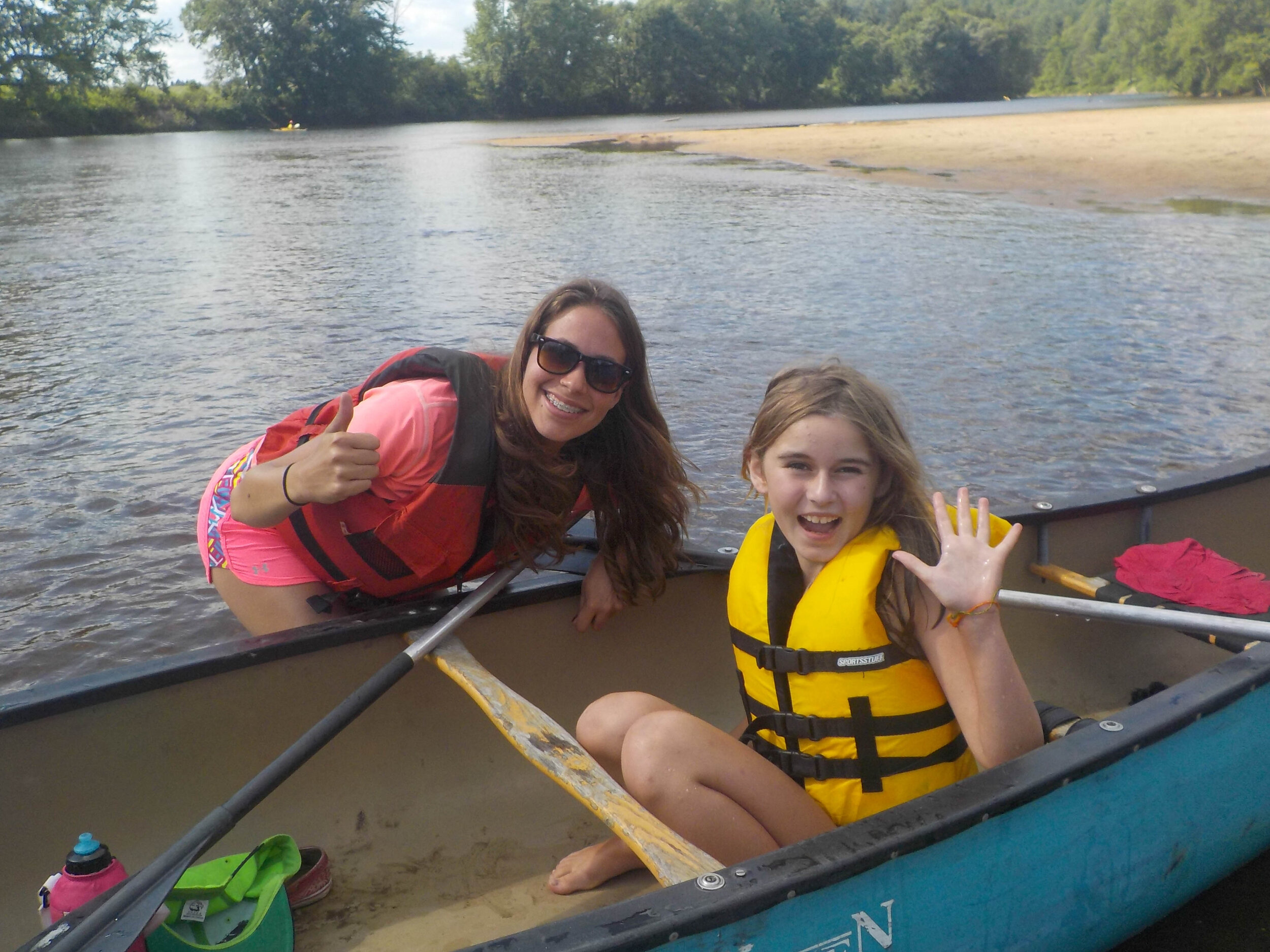 Family canoe activity