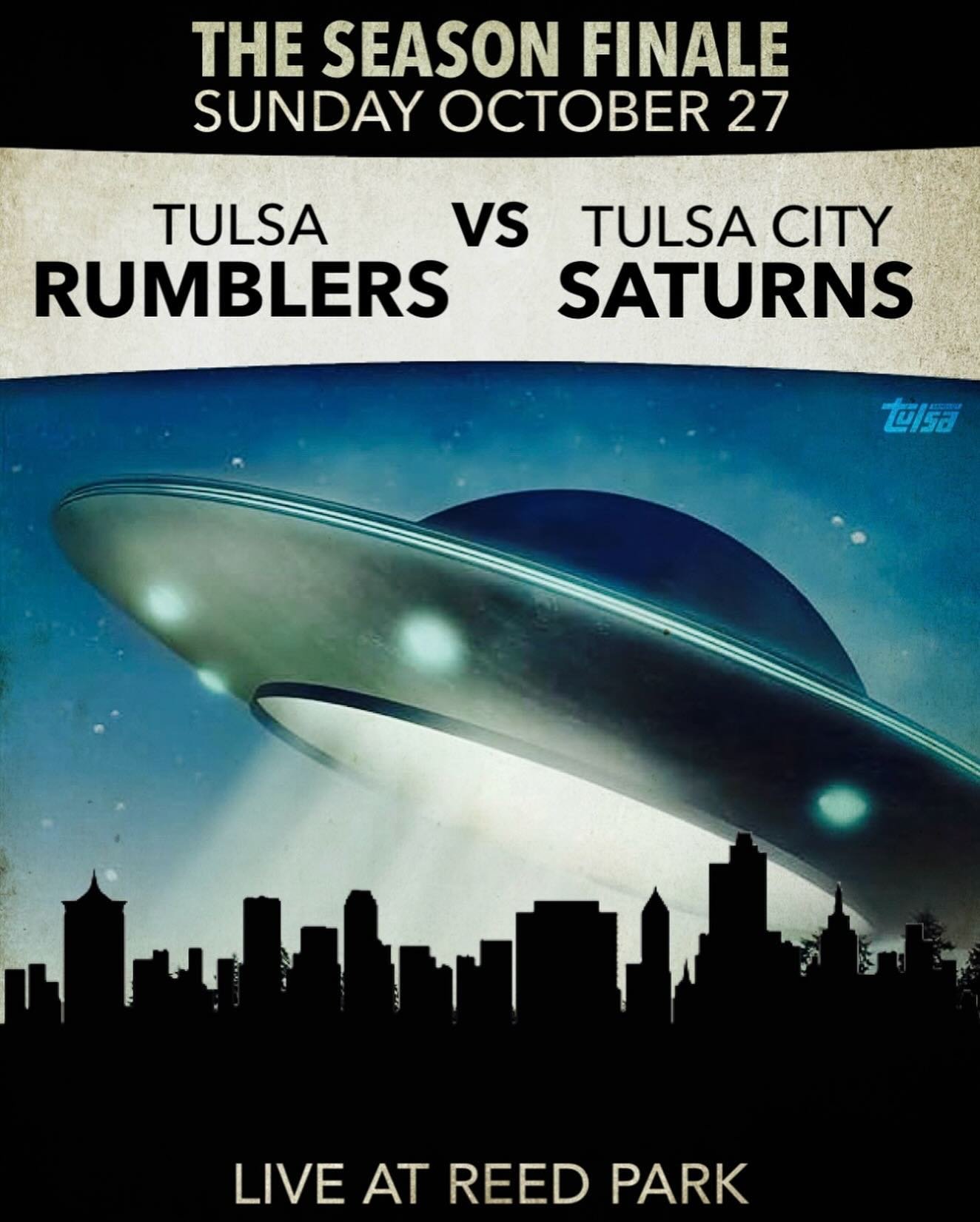 RUMBLERS VS SATURNS: Join us this Sunday at 1pm for some good time baseball fun with our pals the @tulsacitysaturns at Reed Park!

See y&rsquo;all Sunday! ⚾️🙌🍻
.
.
.
.
#tulsarumblers #tulsacitysaturns #tulsa #sandlot #baseball #elginparkbrewery #id