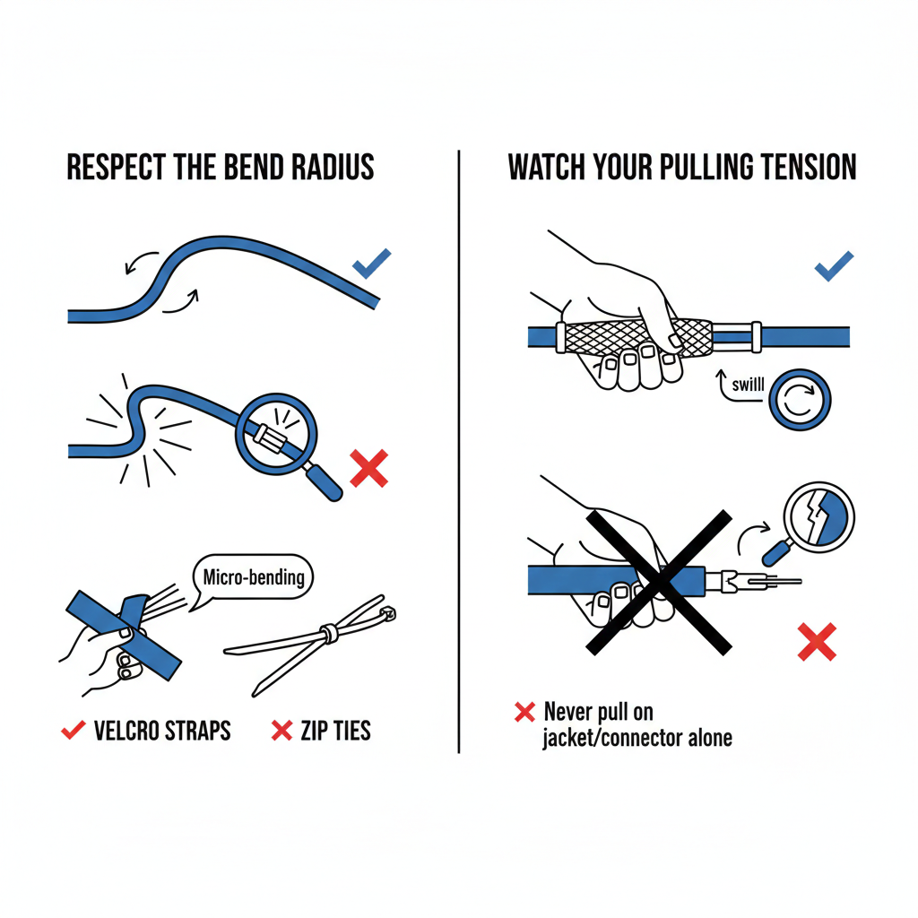 graphic showing fibre pulling techniques