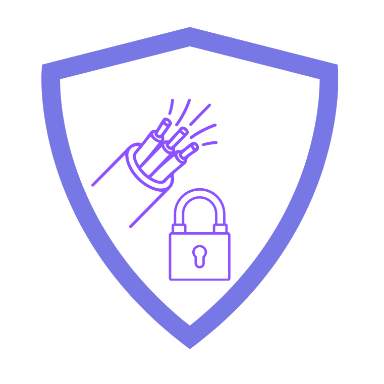 Secure structured cabling icon