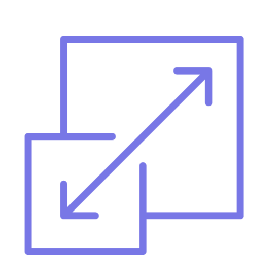 Scalable architecture icon