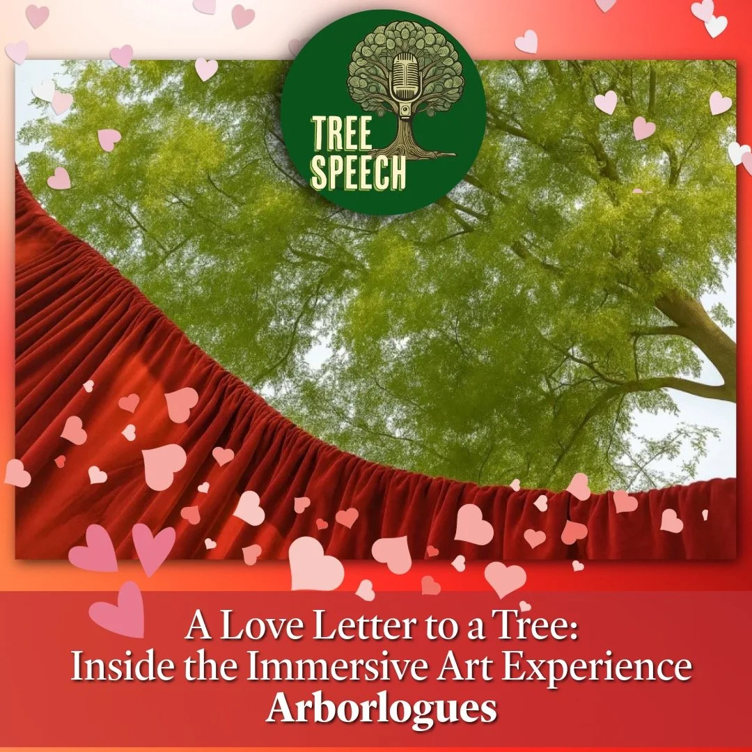 ❤️What if Valentine&rsquo;s Day wasn&rsquo;t just about loving people&hellip; but loving a tree?

In our newest episode of Tree Speech, we explore Arborlogues &mdash; a one-person theatrical experience performed for a single tree. Inside a red-curtai