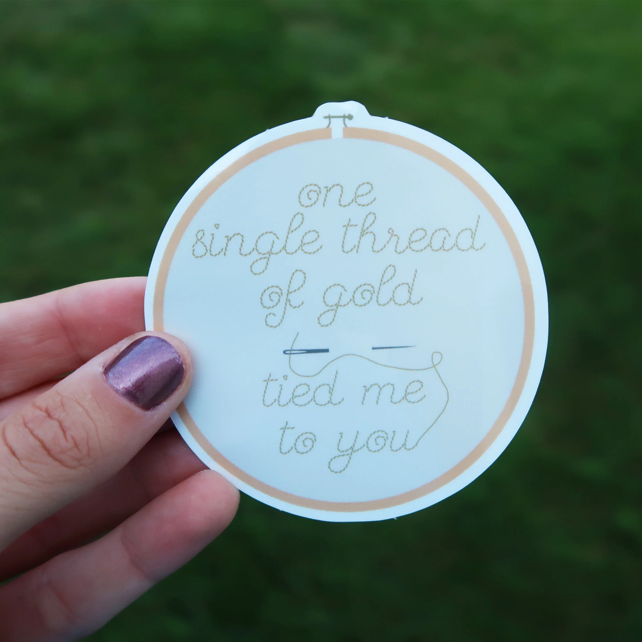 Invisible String Vinyl Sticker