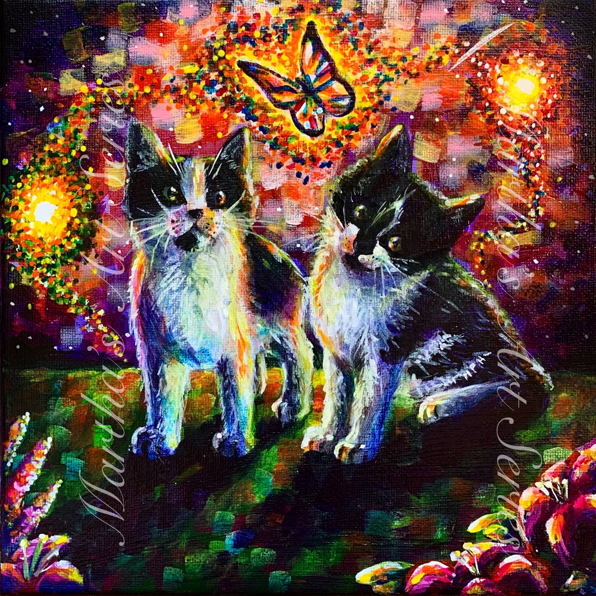 Title: Little Helper  
Year: 2026  
Material: Acrylic on canvas  
Dimensions: 8" x 8"  