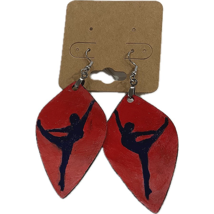 Dancer (Red) - Earrings