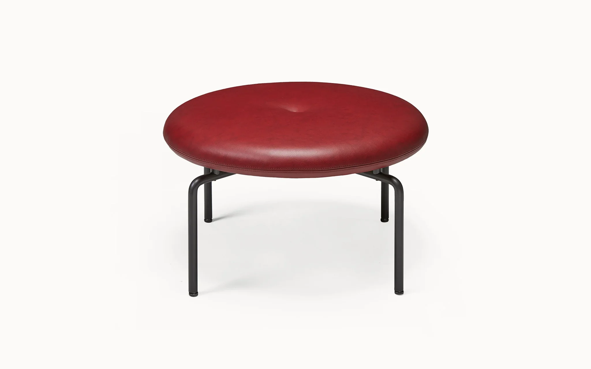 BassamFellows Circular Ottoman