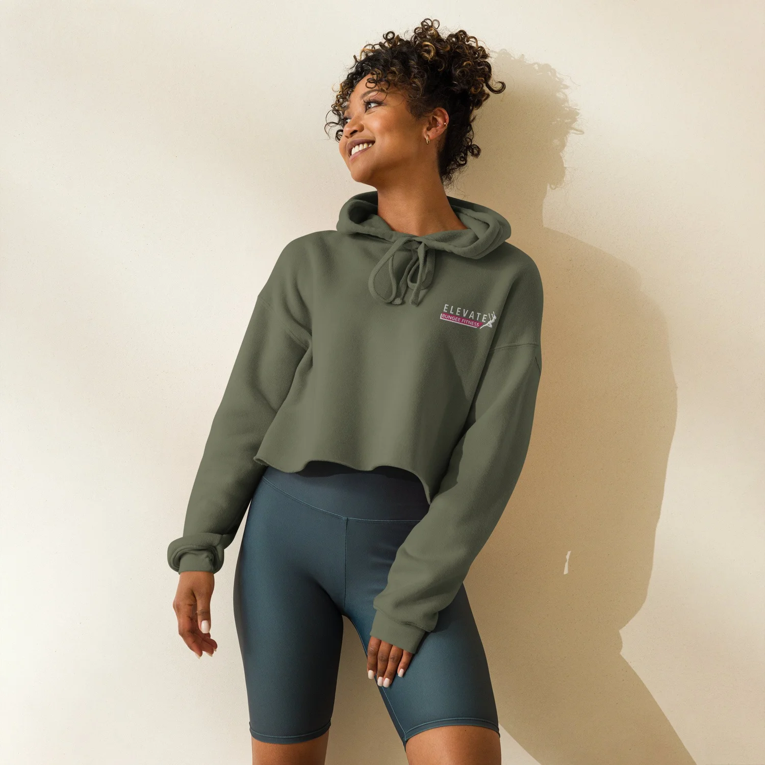 Crop Hoodie — Elevate Bungee Fitness
