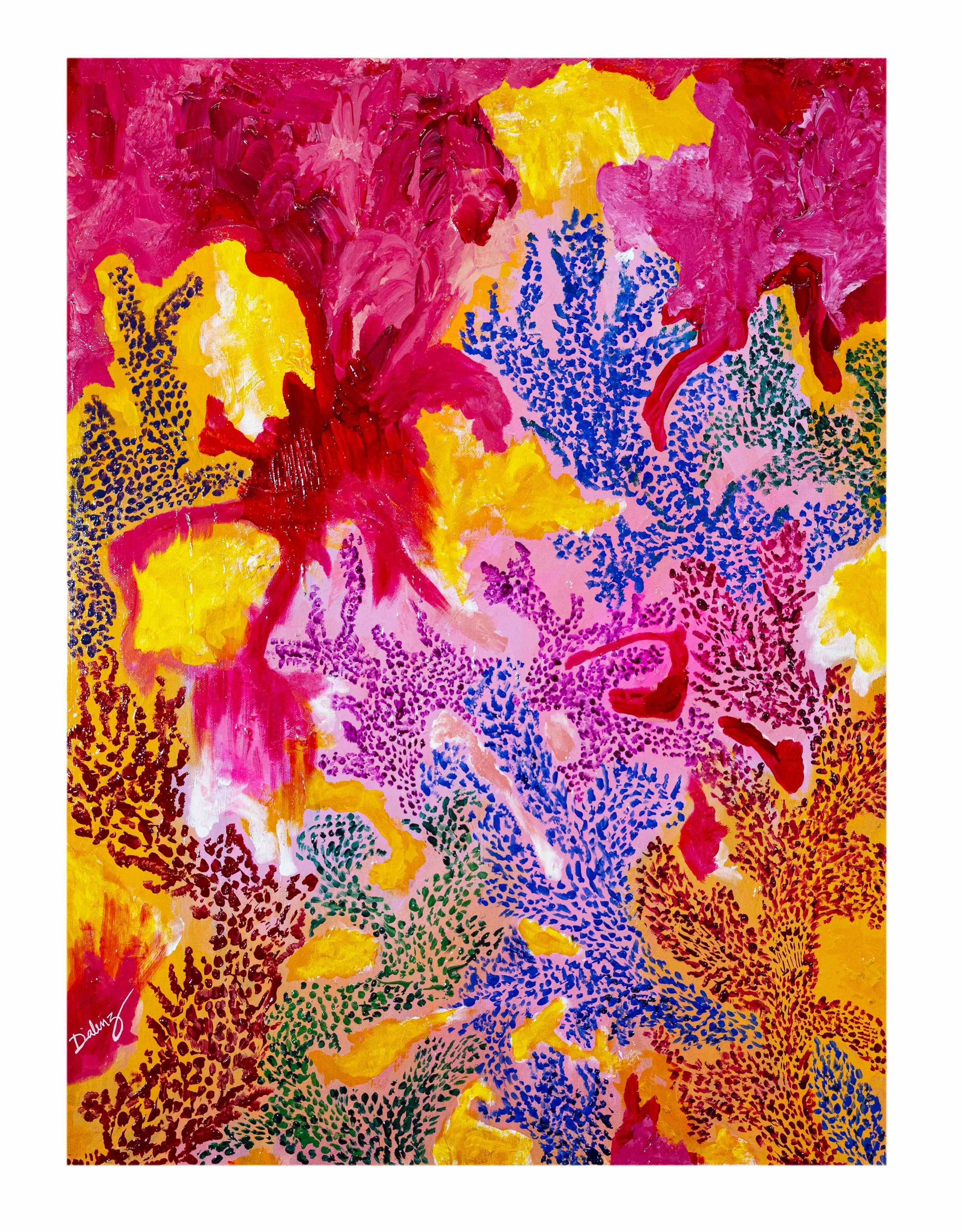 CORALS I | 50X70 cm | Acrylic on canvas | 2024