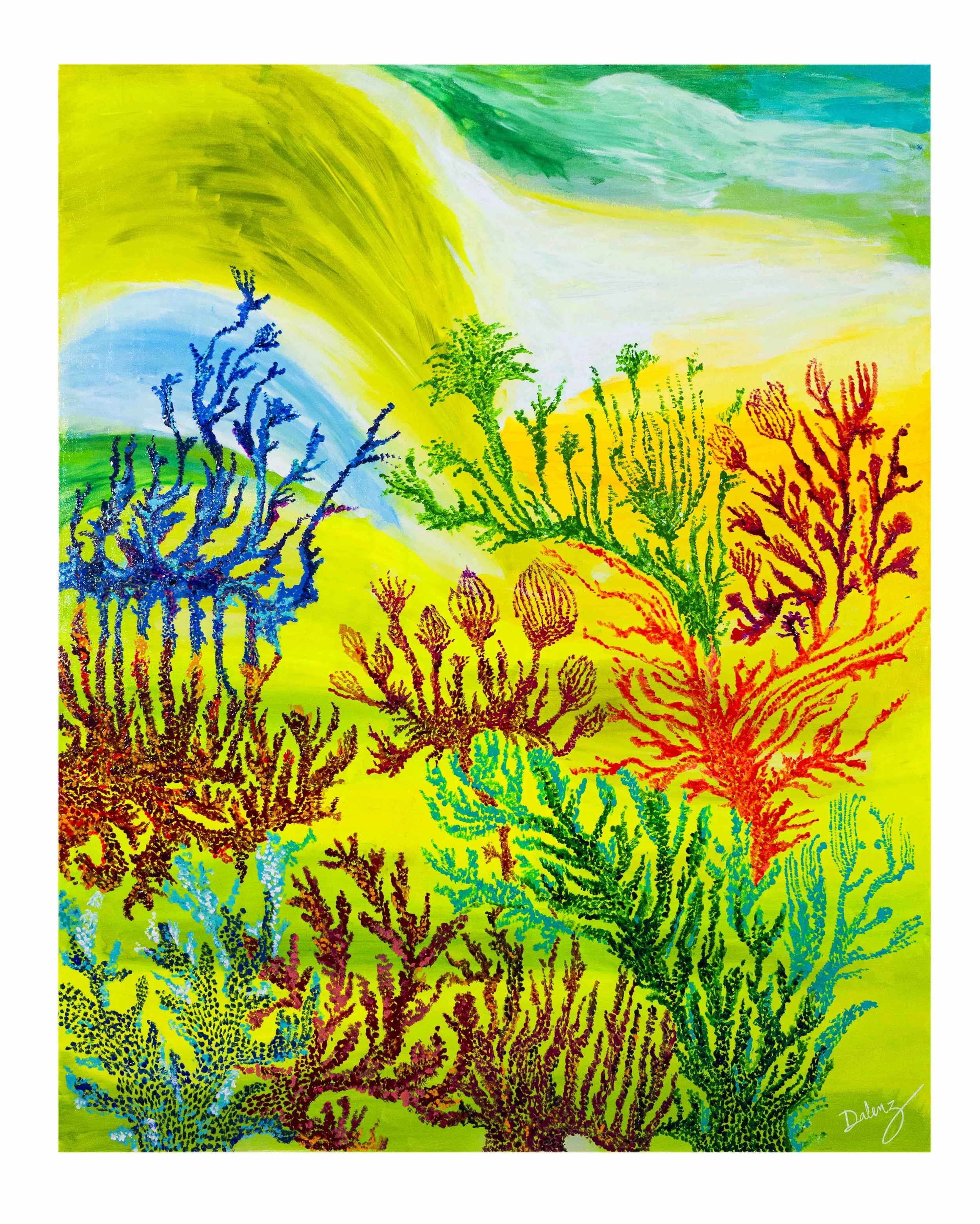 CORALS II | 100X120 cm | Acrylic on canvas | 2024