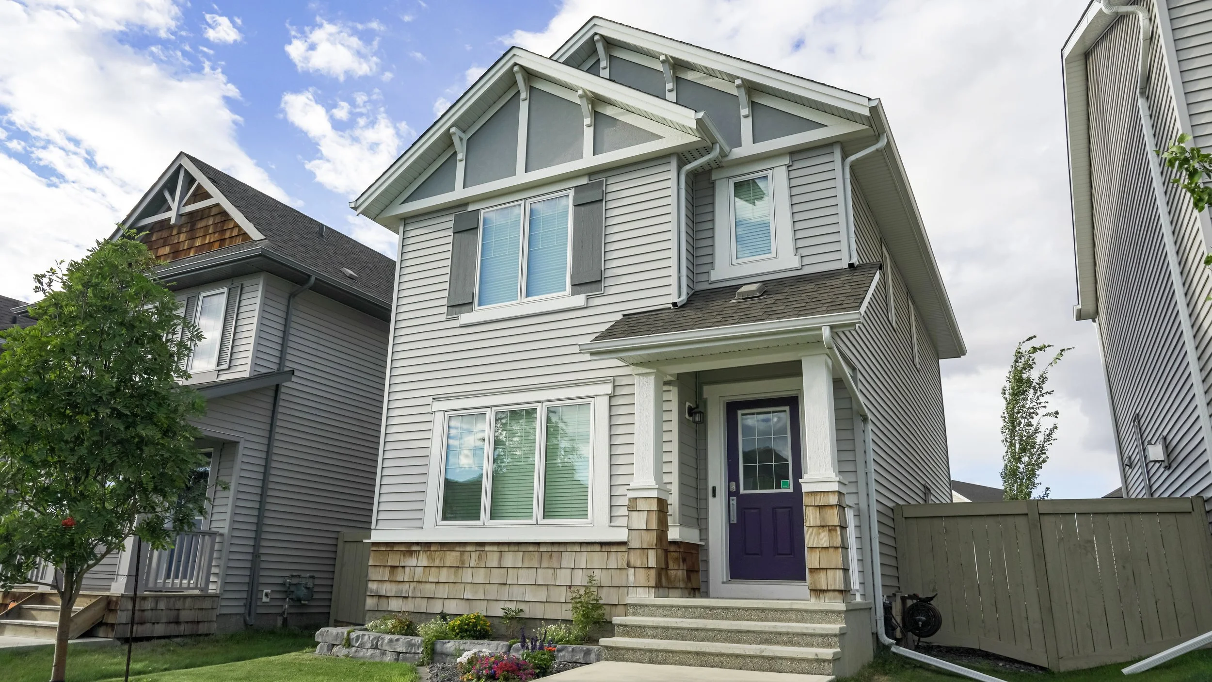 Front of house with yard