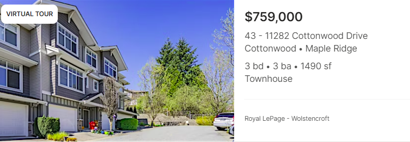 43-11282 Cottonwood Drive Maple Ridge