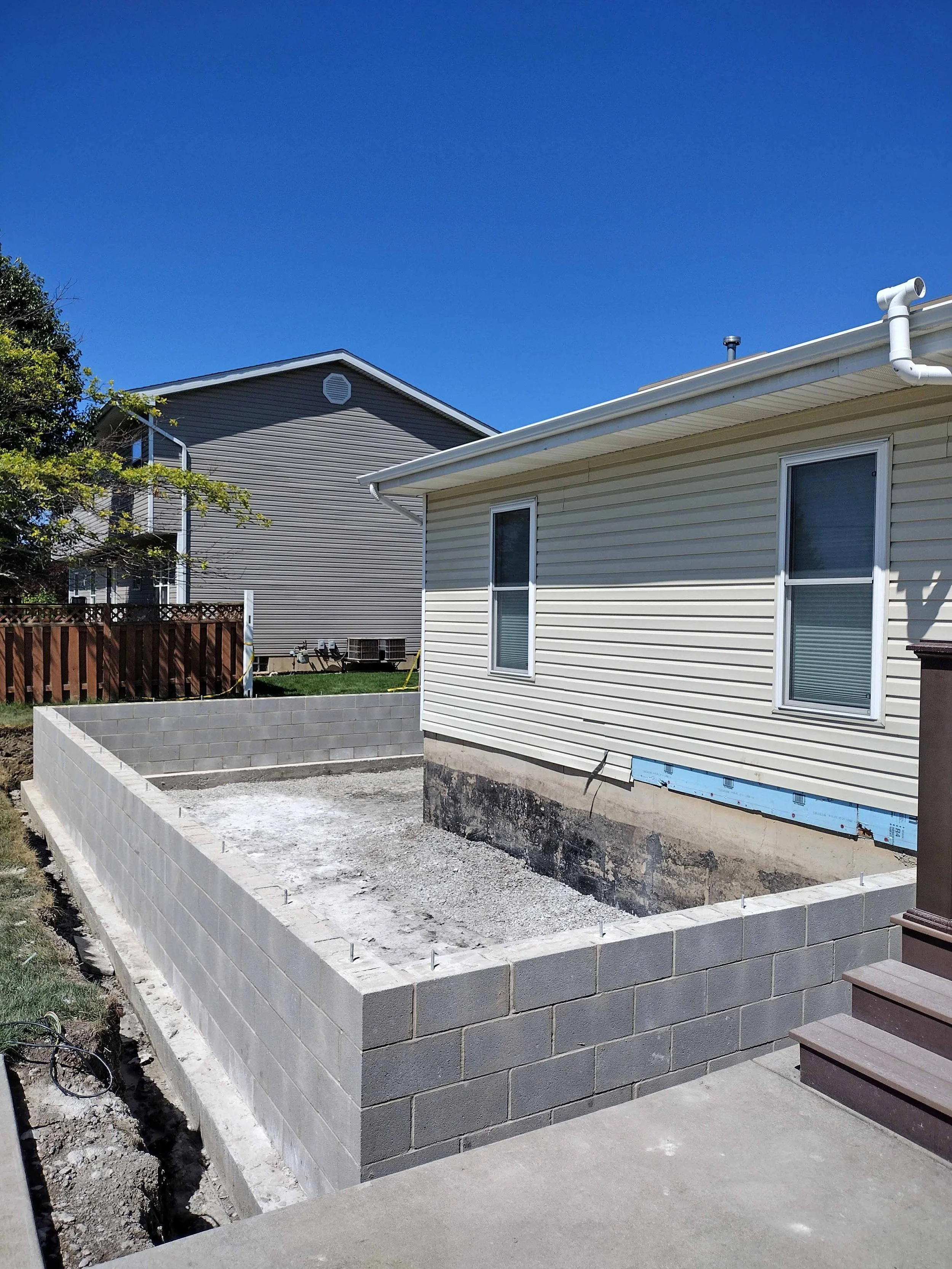 Block Foundation Repair | Cedar Lake, Munster, Highland, Schererville IN —  Regnerus Masonry, image size:2500x3333