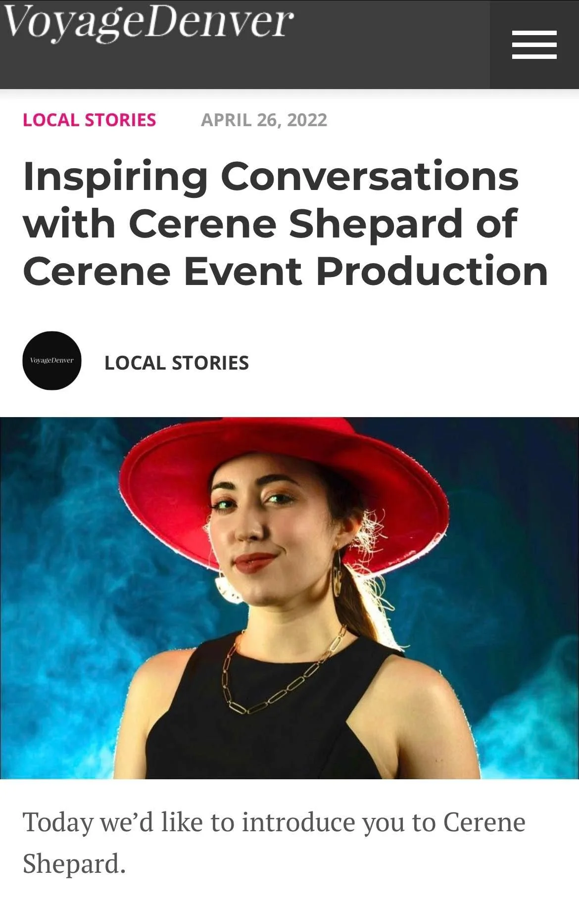 Cerene Event Production Interview