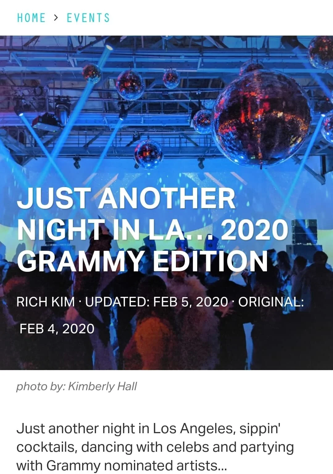 2020 Grammys Party Review