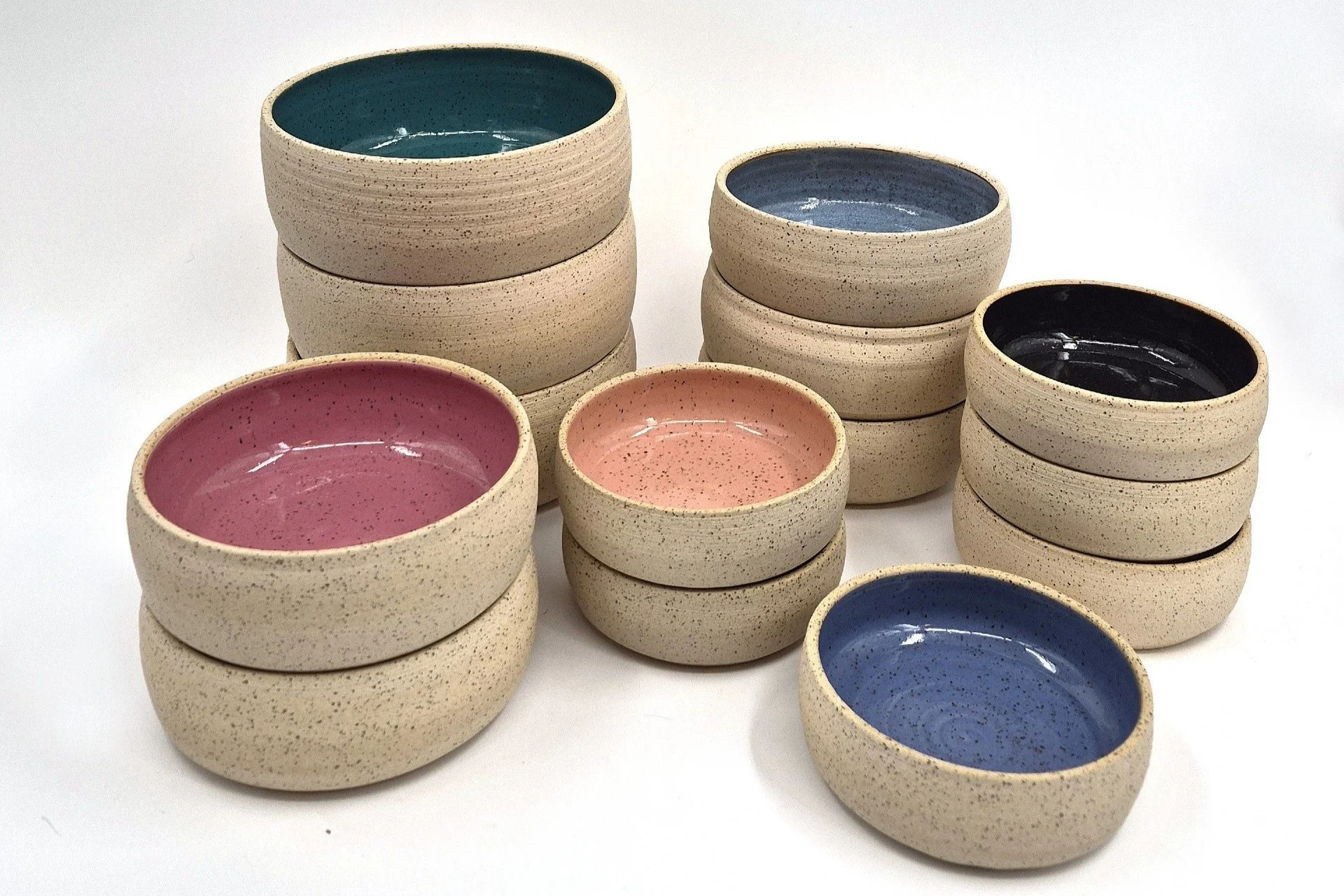 Bare Clay Food or Water Handmade Ceramic Dog Bowl