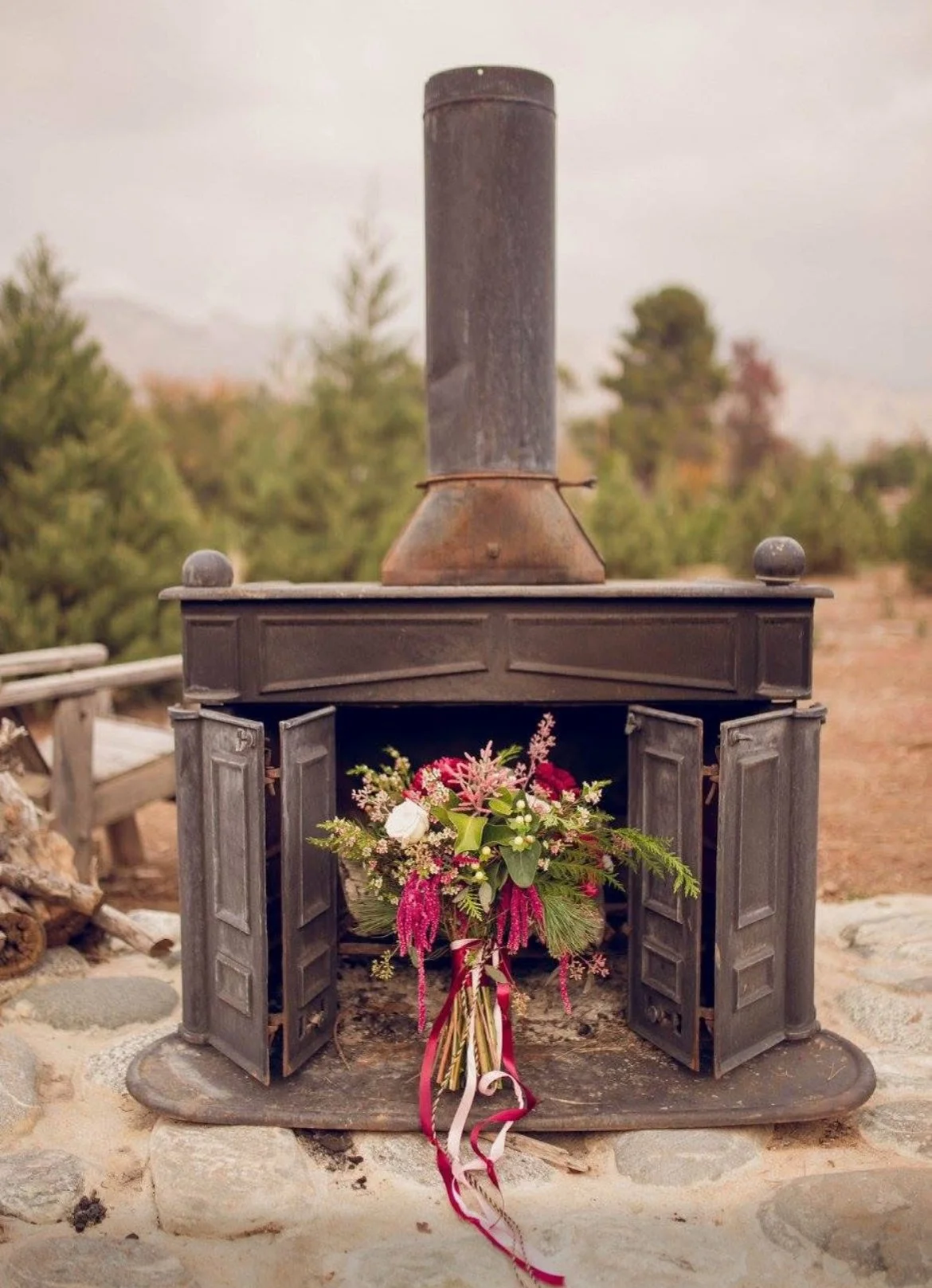 The Nature of Things Fine Flowers Christmas Wedding Fireplace Green Spot Farms Redlands.jpg