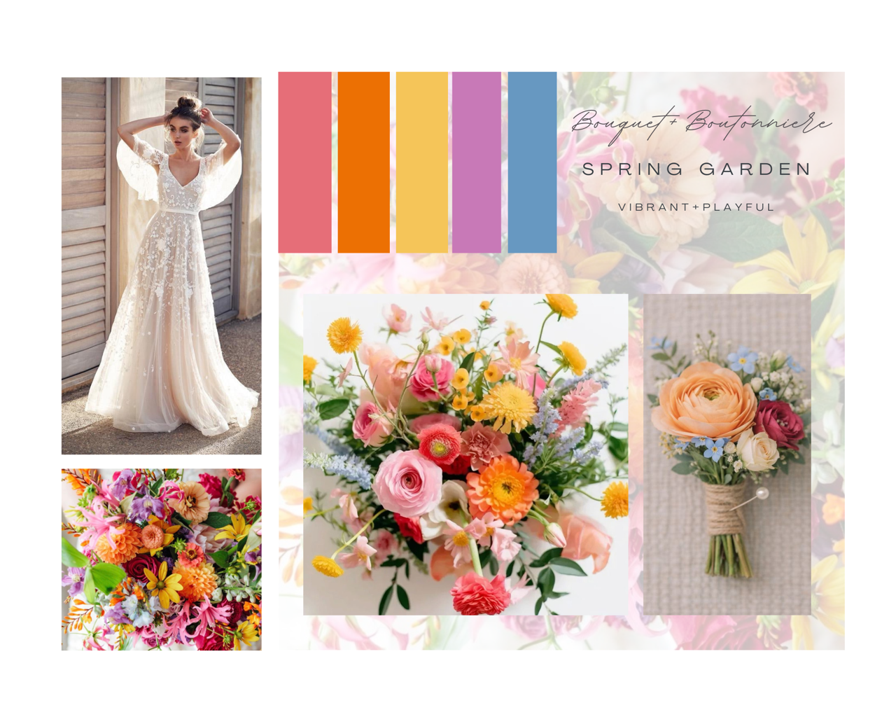 INSPIRATIONAL Wedding Flower Color Palettes