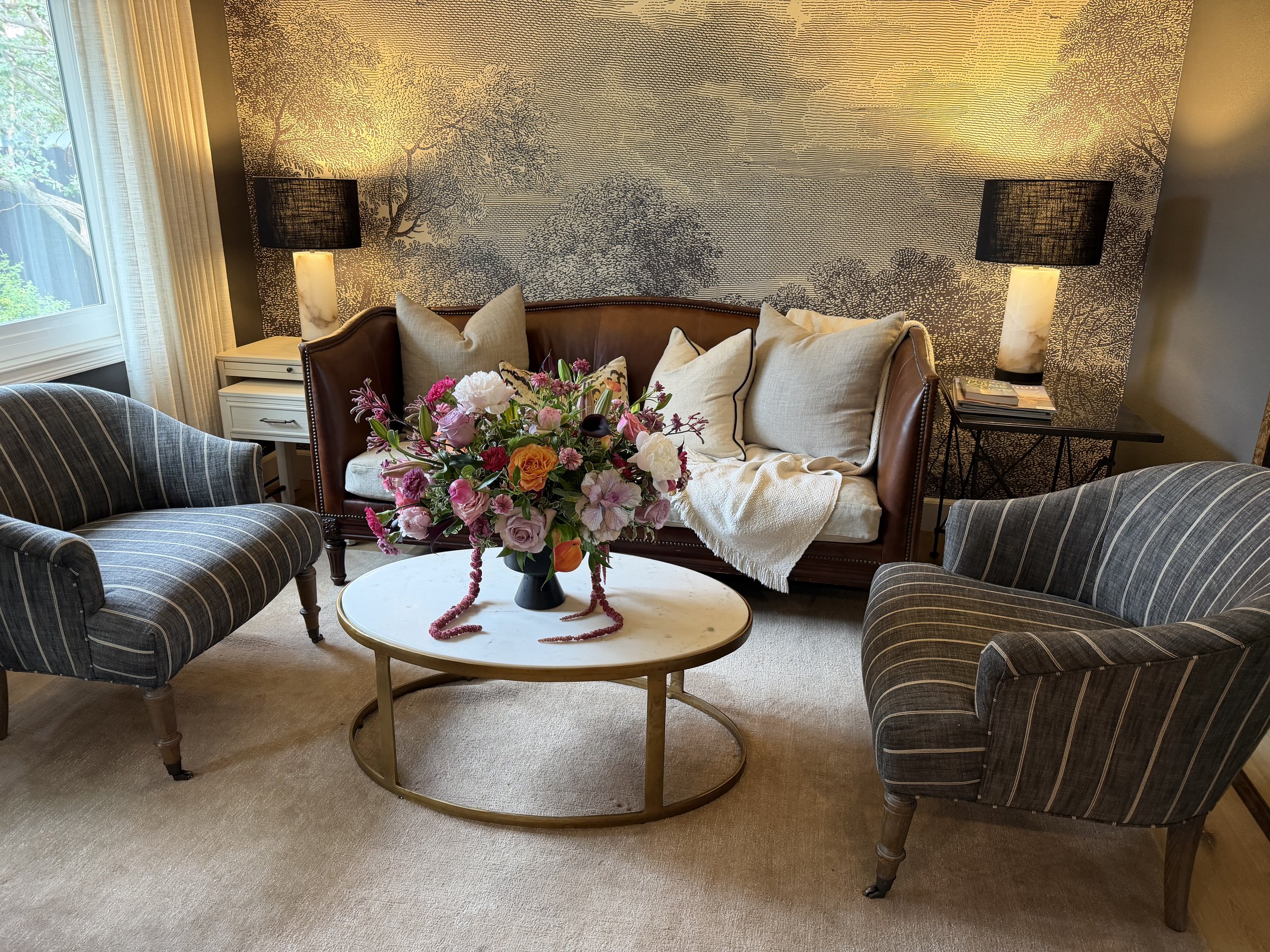 Interior Design + Fresh Flowers = An Elevated Space