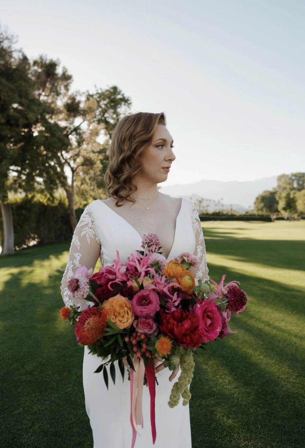 Desert Island Golf Club Wedding Vibrant Wedding Flowers by The Nature of Things.jpeg