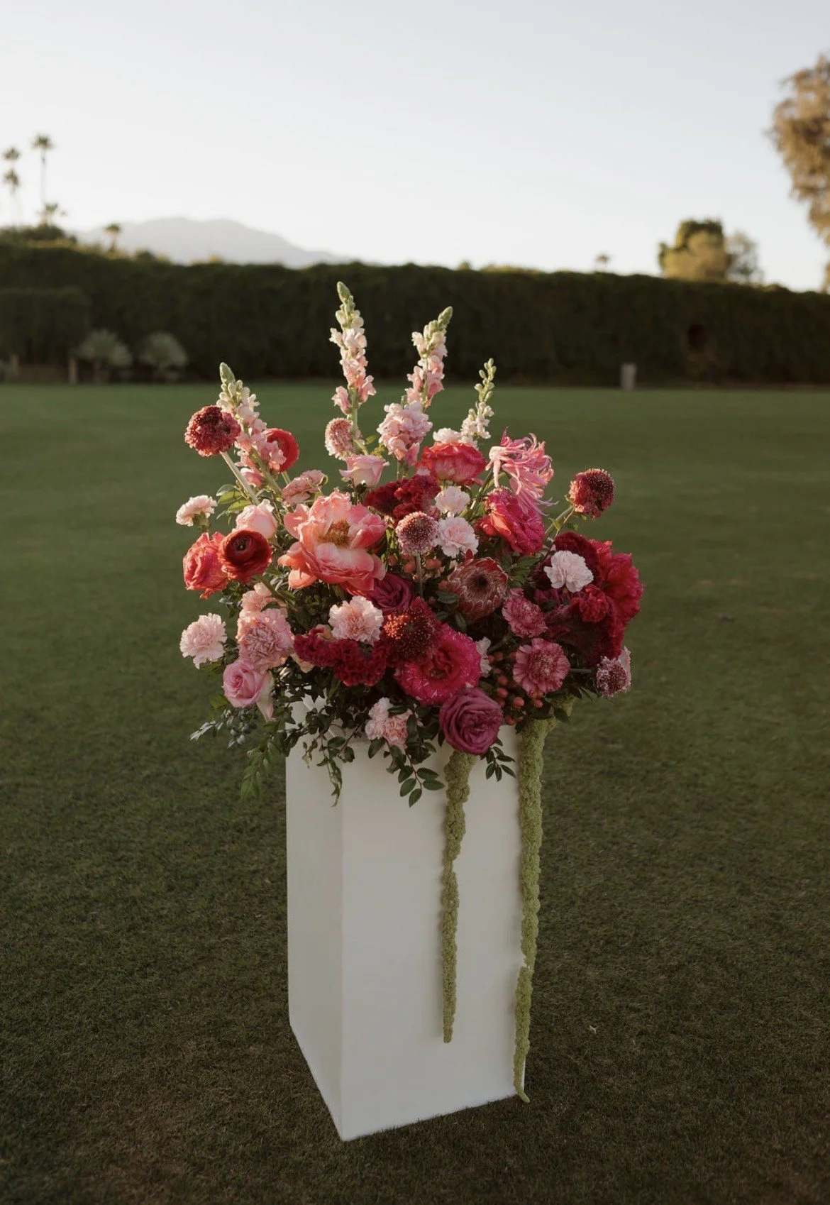 Ceremony Stands with Tall Florals Palm Springs Weddings.jpeg