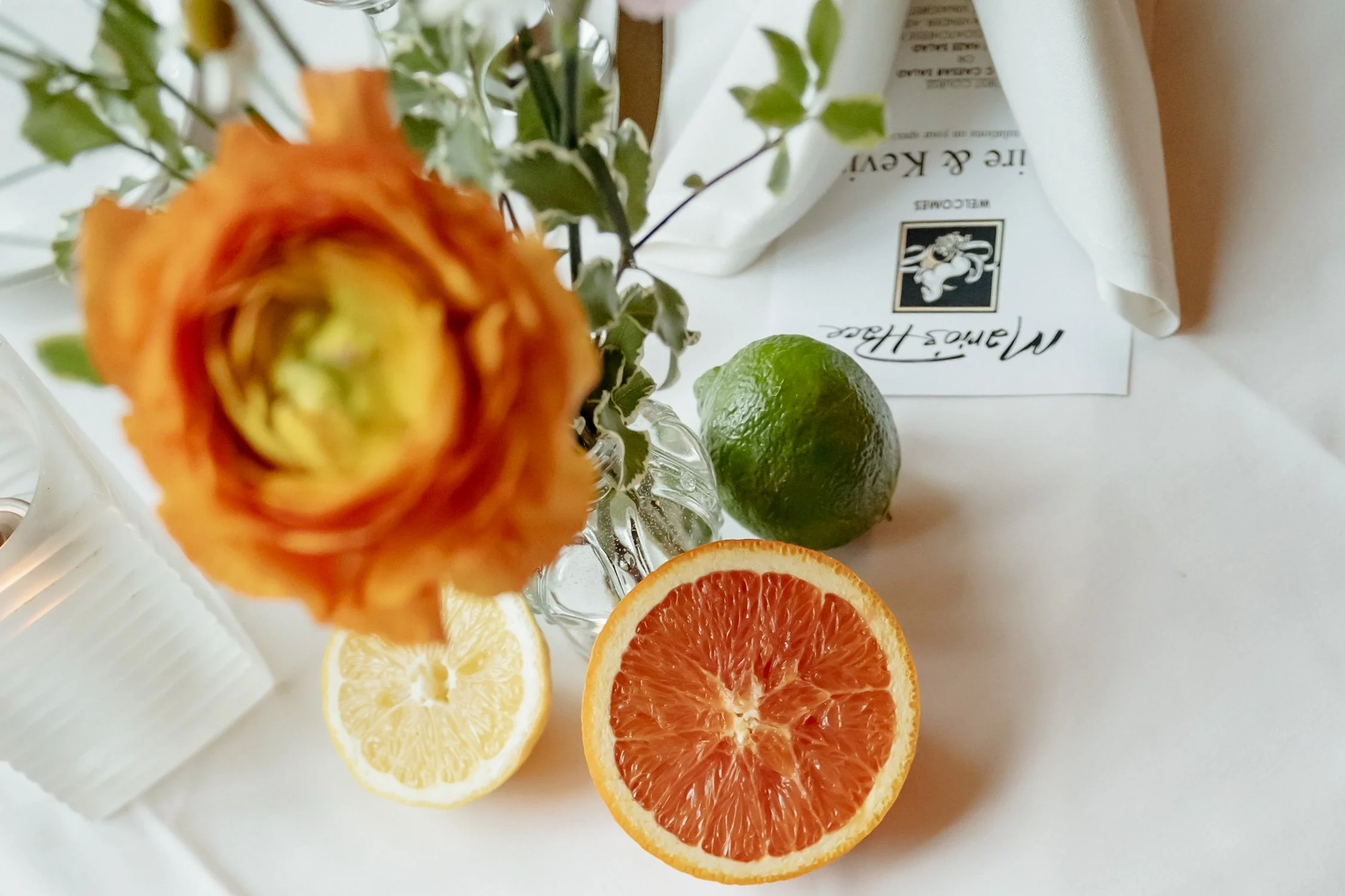 Citrus Centerpieces at Marios Place Downtown Riverside Weddings.JPG